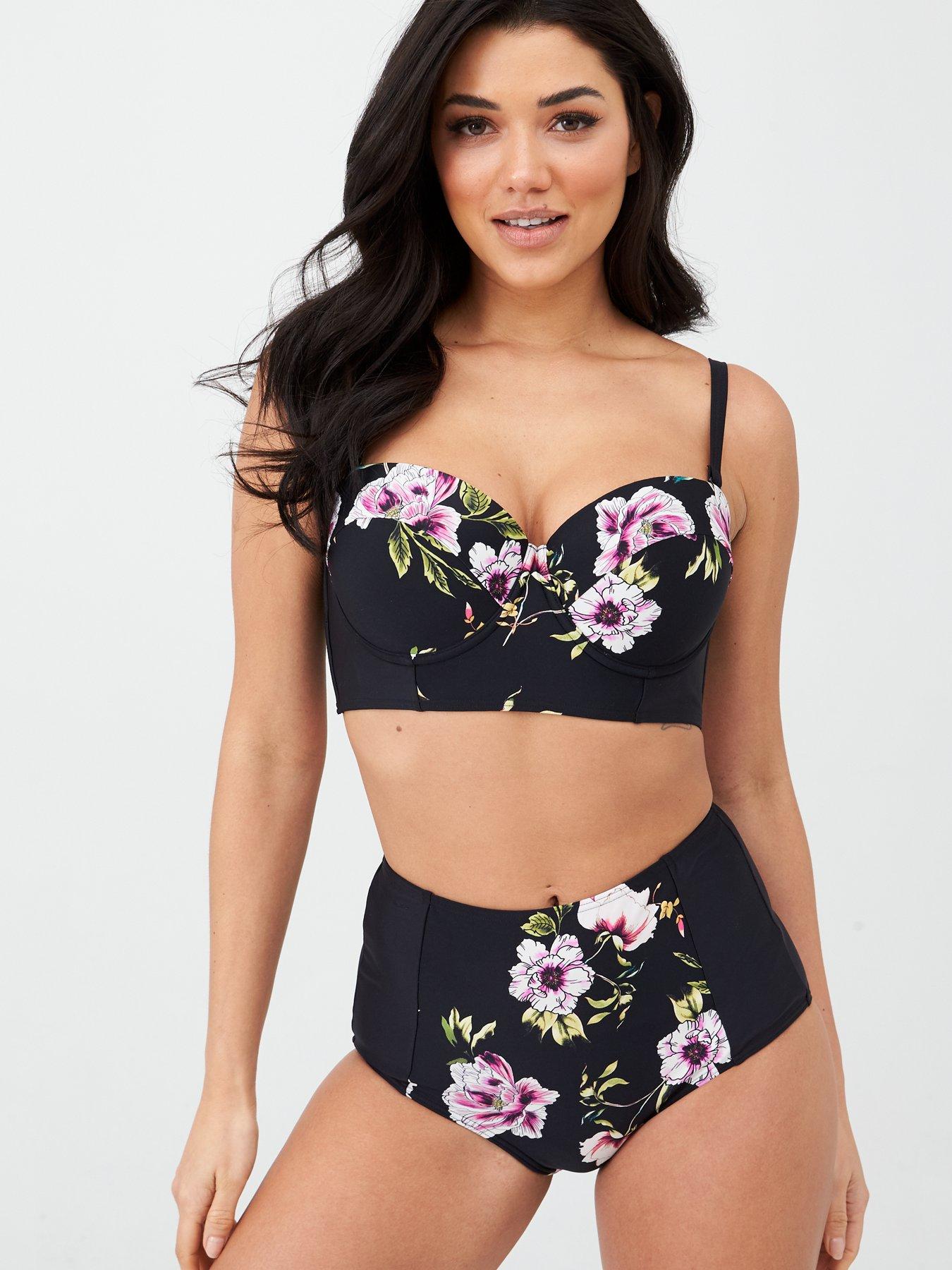 high waisted shapewear bikini bottoms