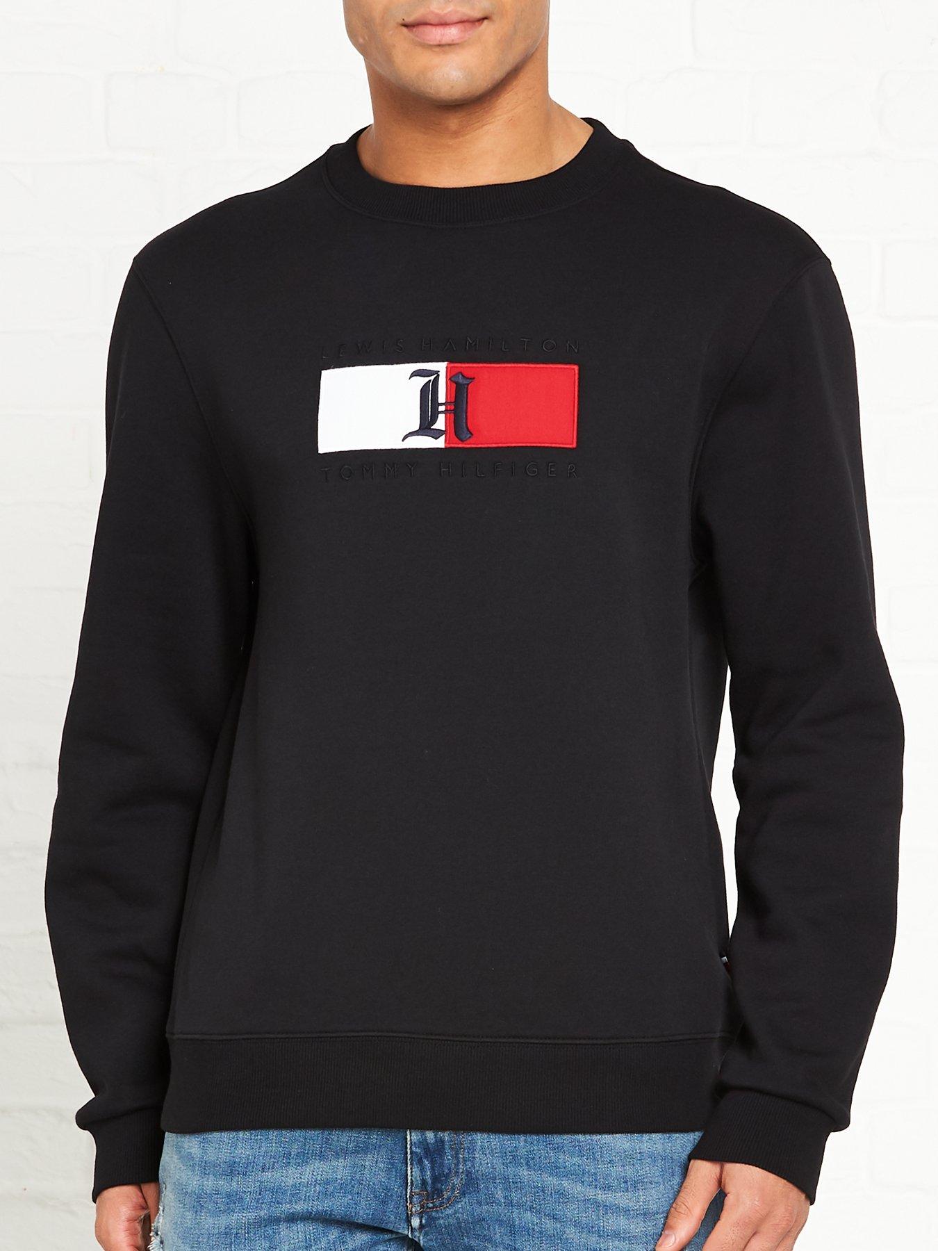 tommy hilfiger lewis hamilton flag logo hoodie