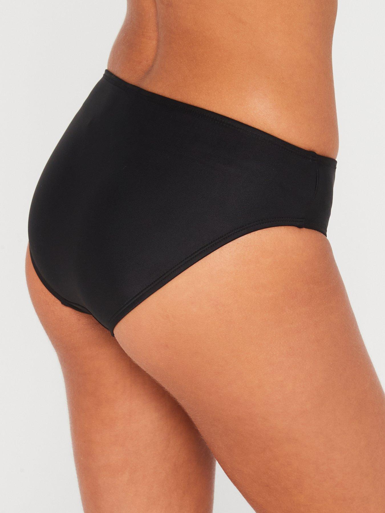 Image 2 of 5 of Everyday Shape Enhancing Mid Rise Bikini Brief- Black