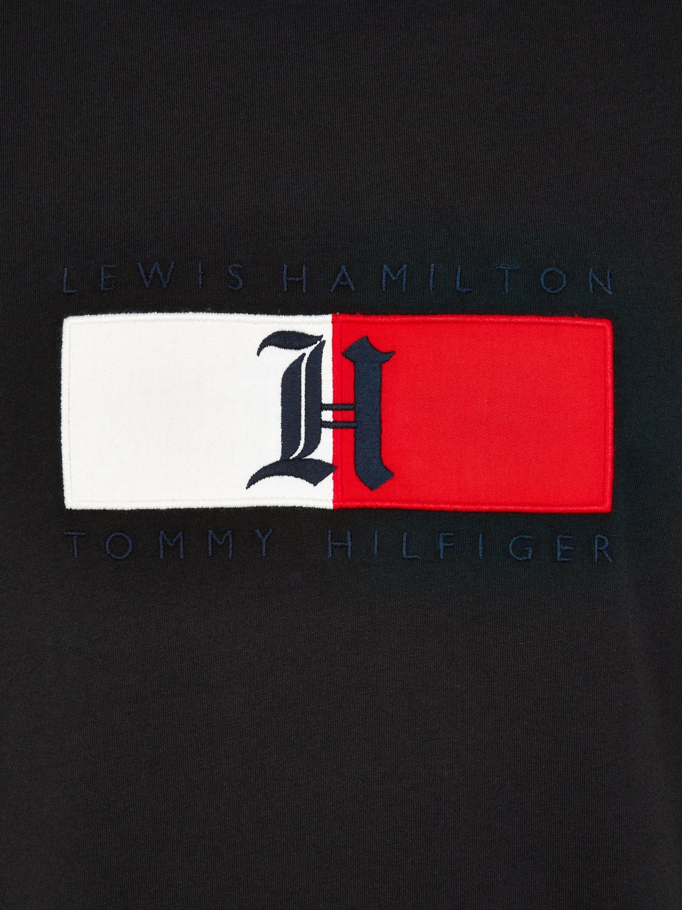 lewis hamilton tommy hilfiger logo