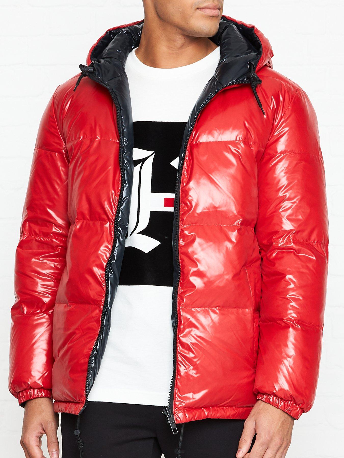 tommy jeans red reversible jacket