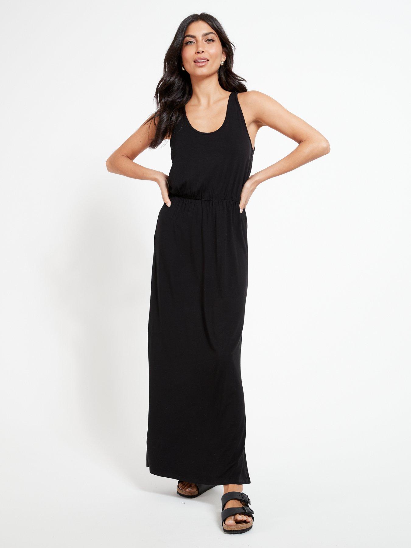 The Perfect Summer Dress For City Life: Long, Dark & Breezy - The Mom Edit