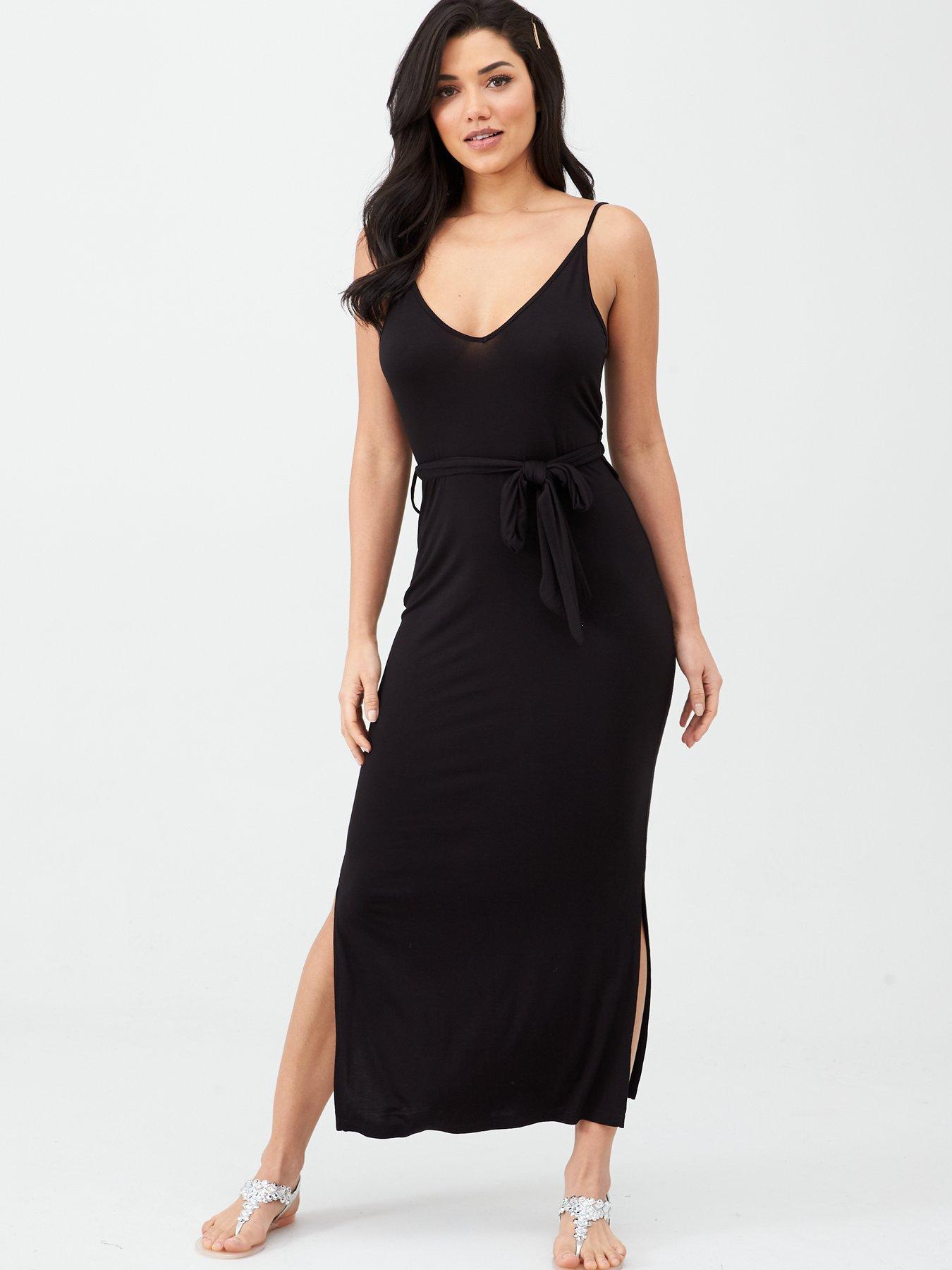 strappy black dress uk