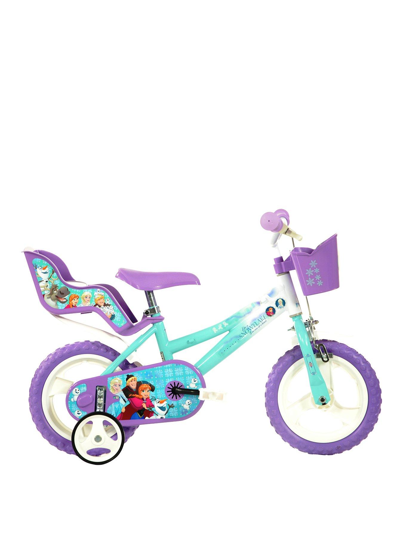 disney princess 12 inch bike with doll carrier