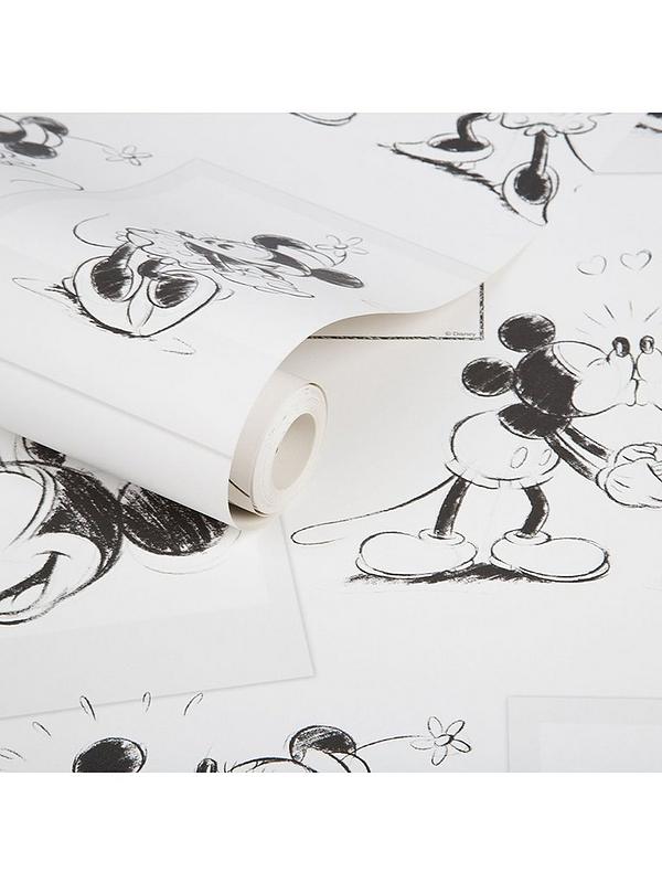Disney Mickey & Minnie Sketch Wallpaper 