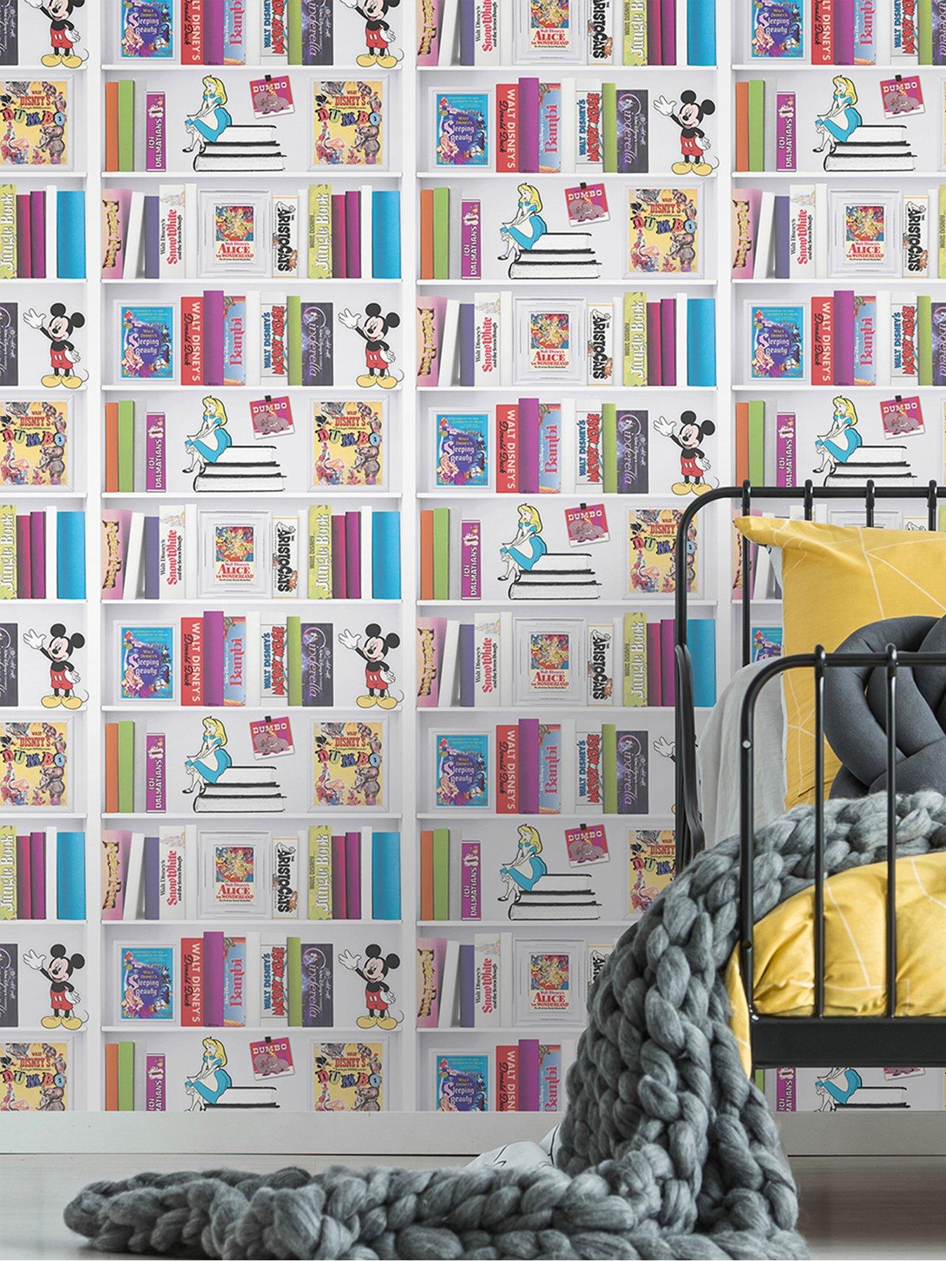 Disney Bookshelf Wallpaper Very Co Uk