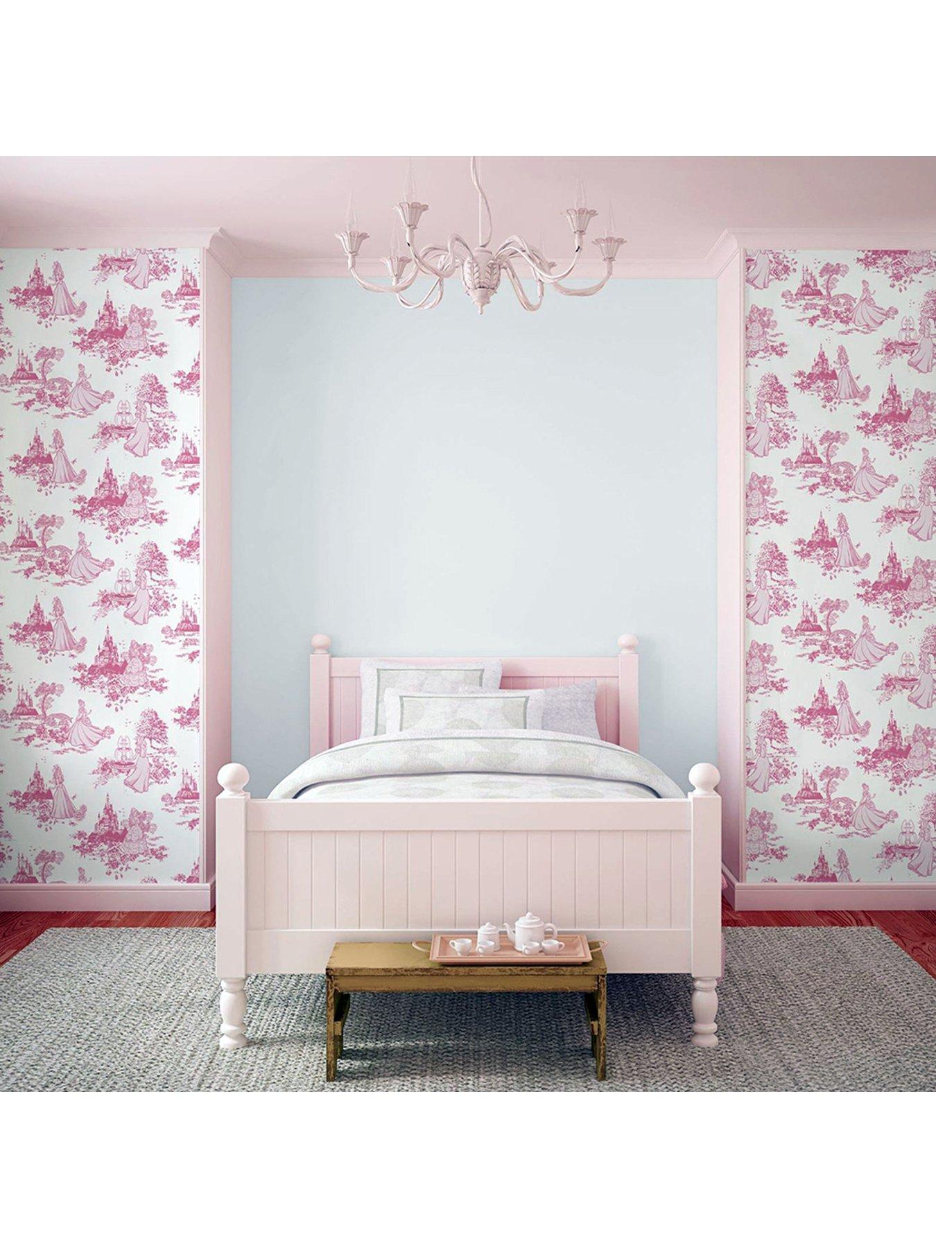 Papiertapete Princess Toile, 1000 cm Länge | rosa