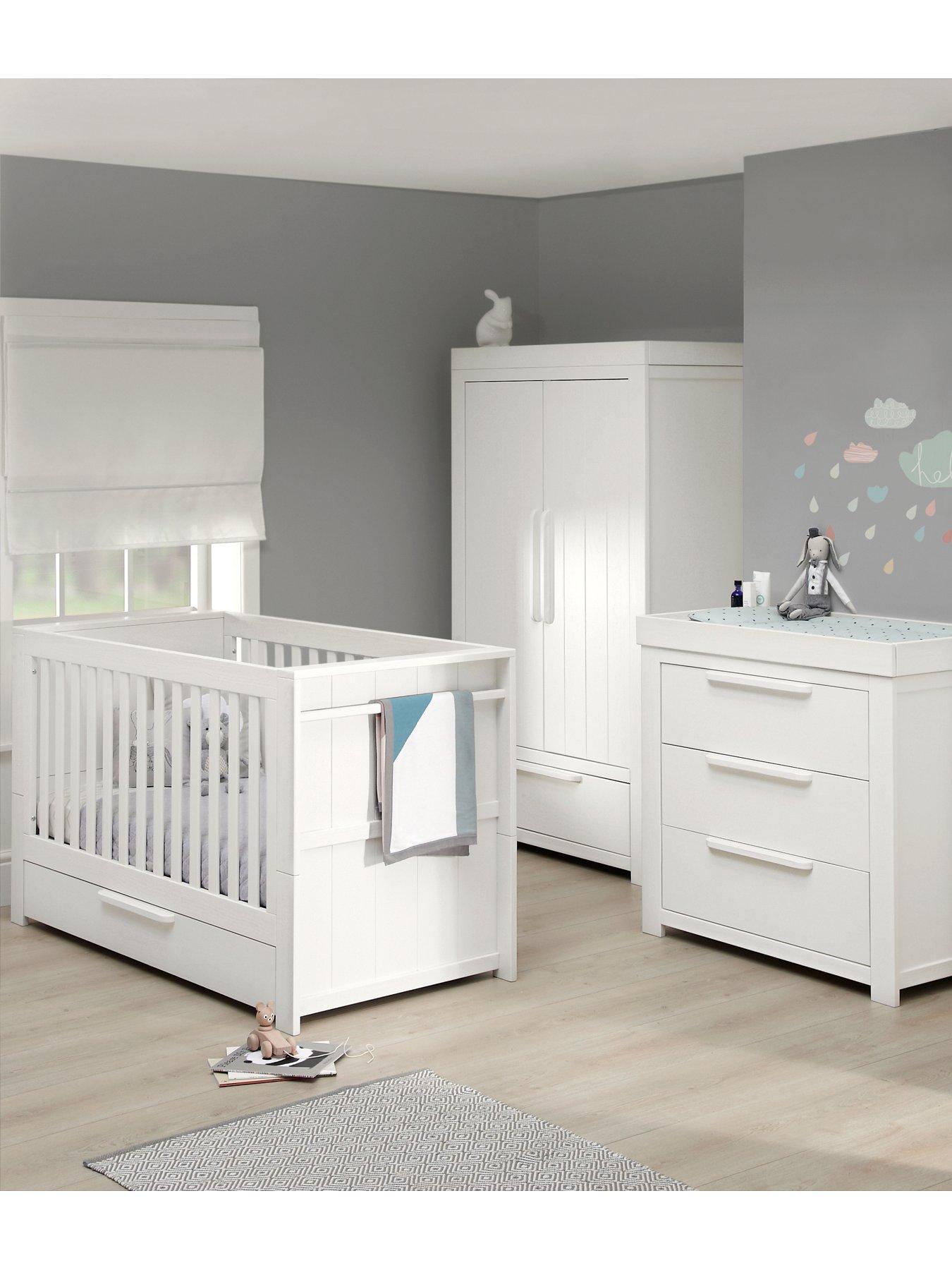 Mamas & Papas Franklin Cot Bed, Dresser Changer and Wardrobe