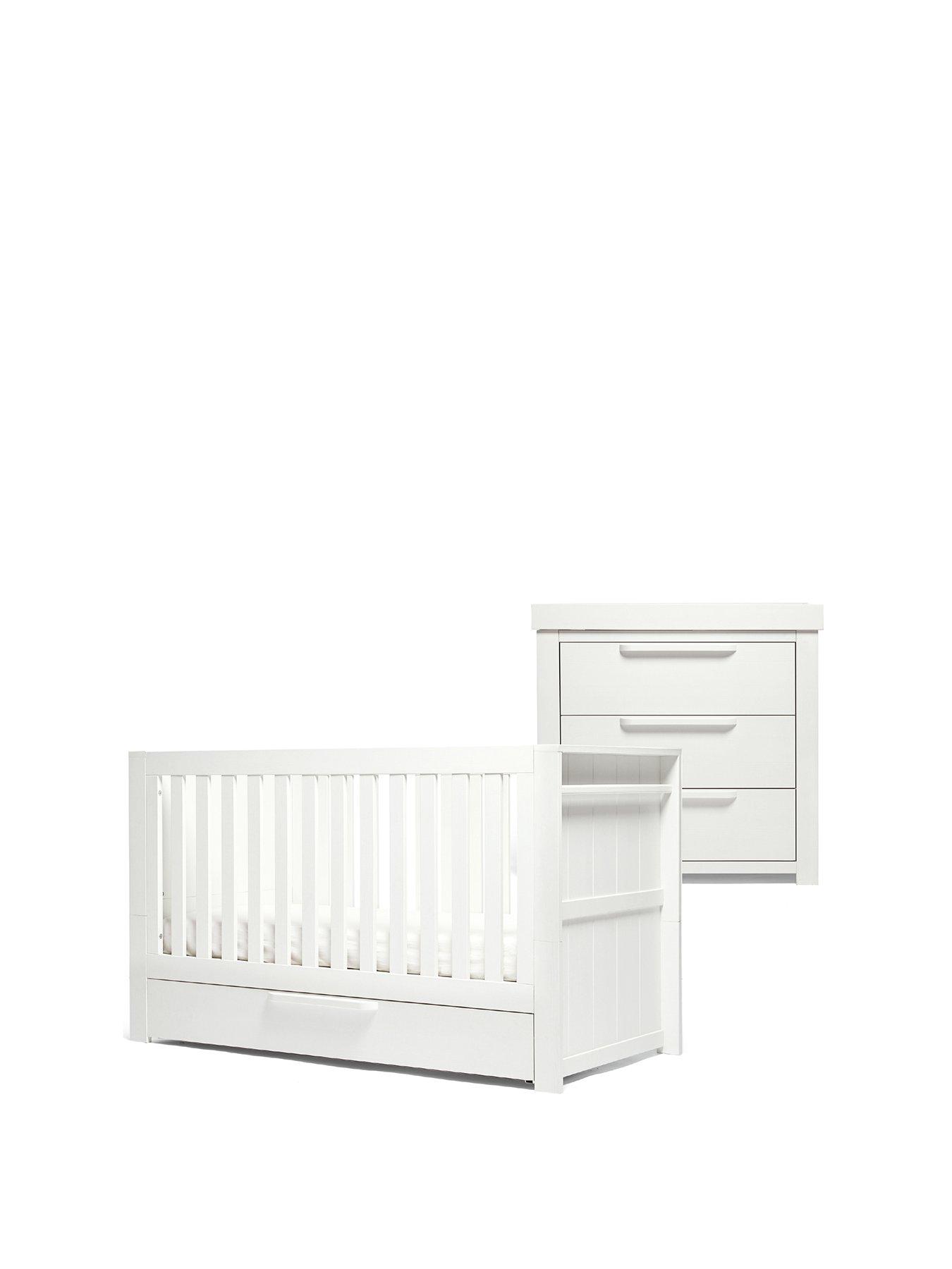 Mamas Papas Franklin Cot Bed Dresser Changer And Wardrobe