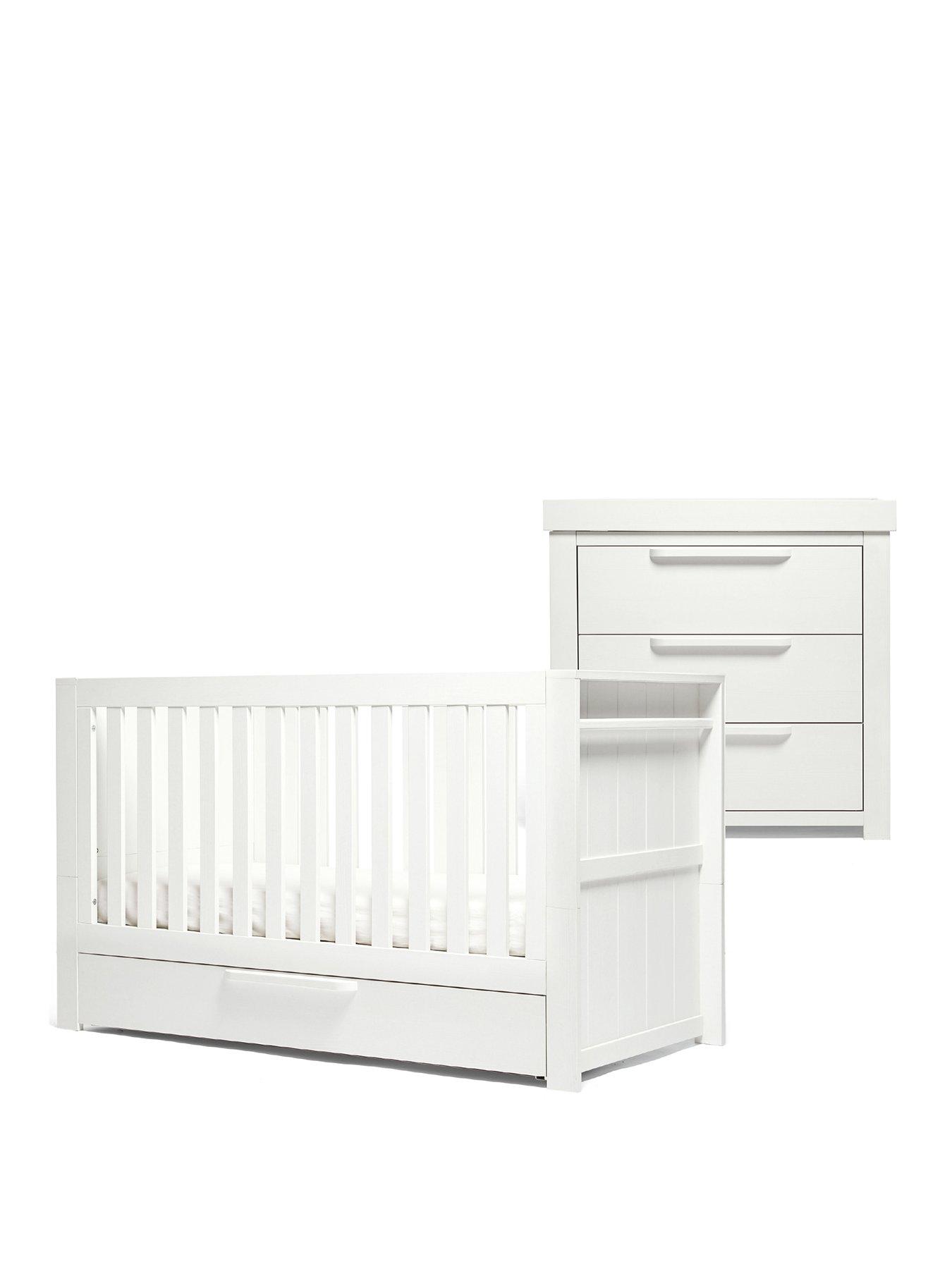 Image 2 of 7 of Mamas & Papas Franklin Cot Bed, Dresser Changer and Wardrobe