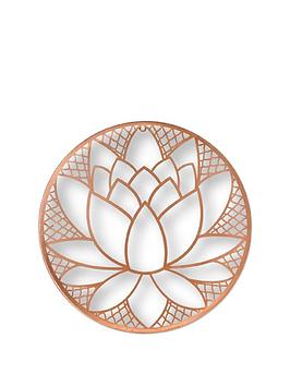 Product photograph of Art For The Home Lotus Blossom Metal Wall Art from very.co.uk