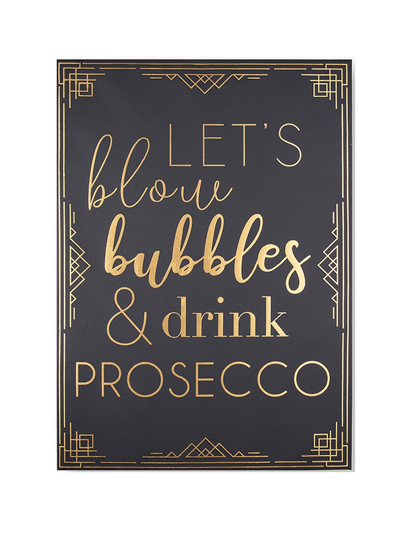 Graham & Brown Prosecco Time Canvas With Metallic Highlights review