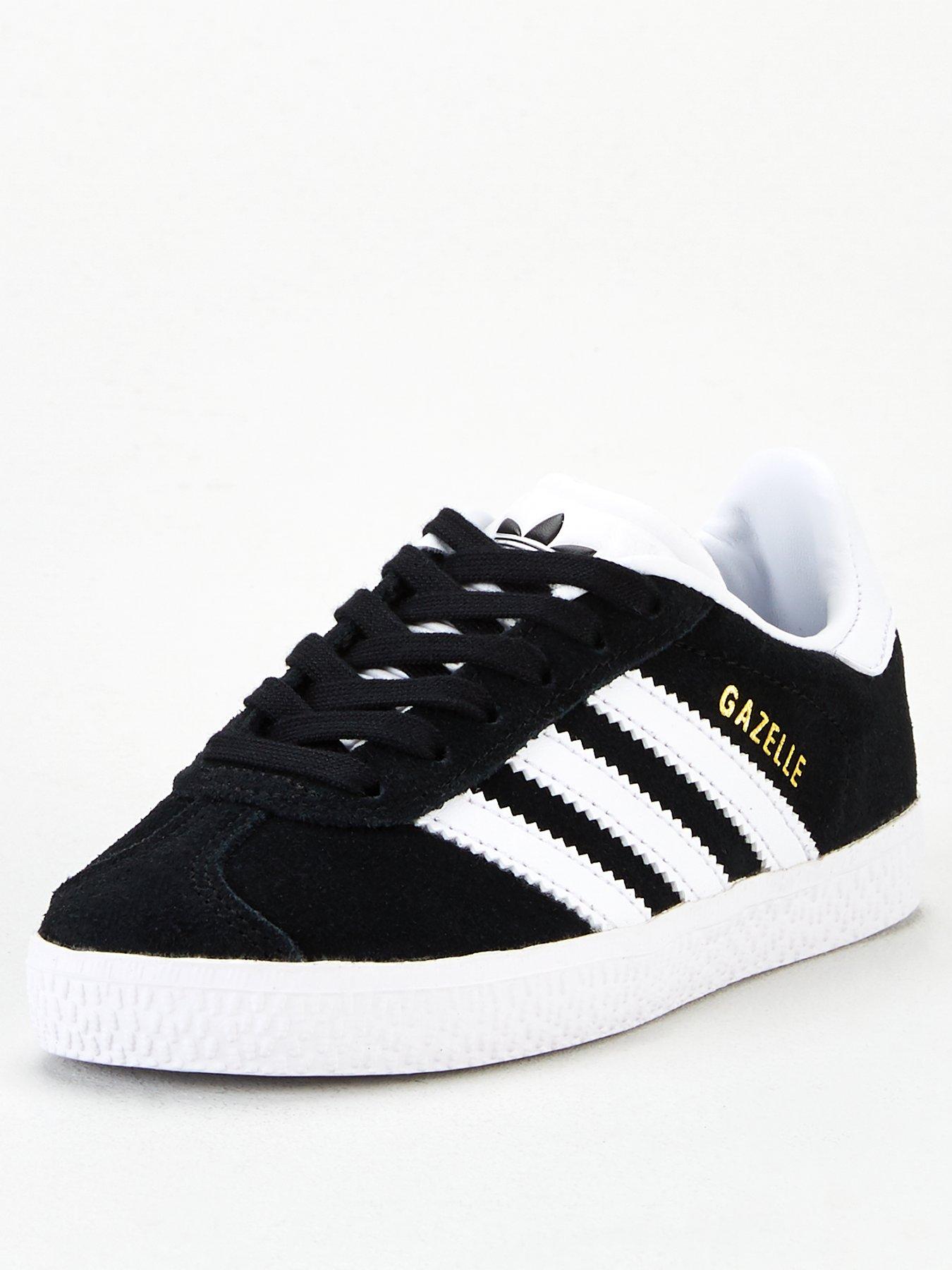 childrens black adidas gazelles