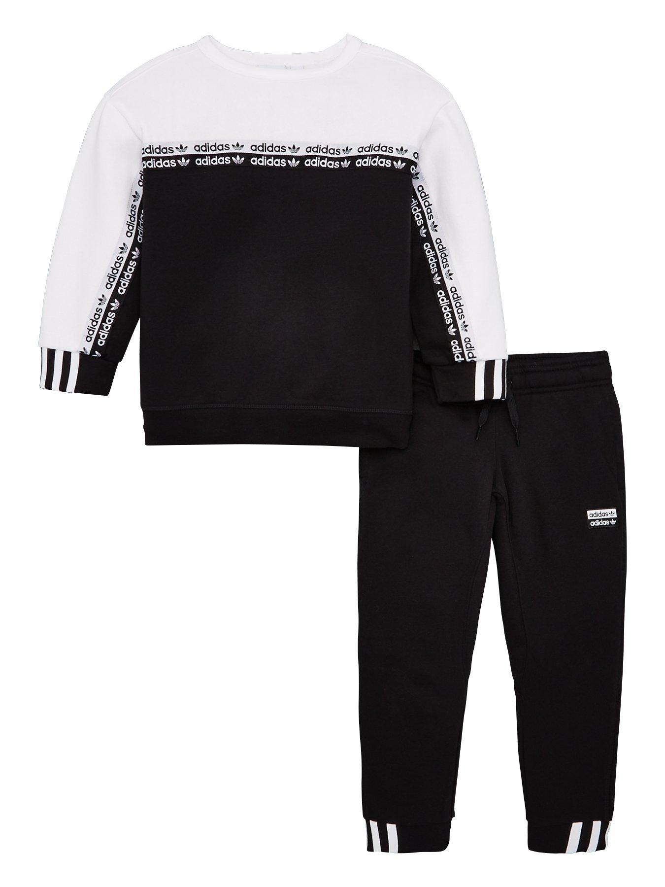 adidas round neck tracksuit