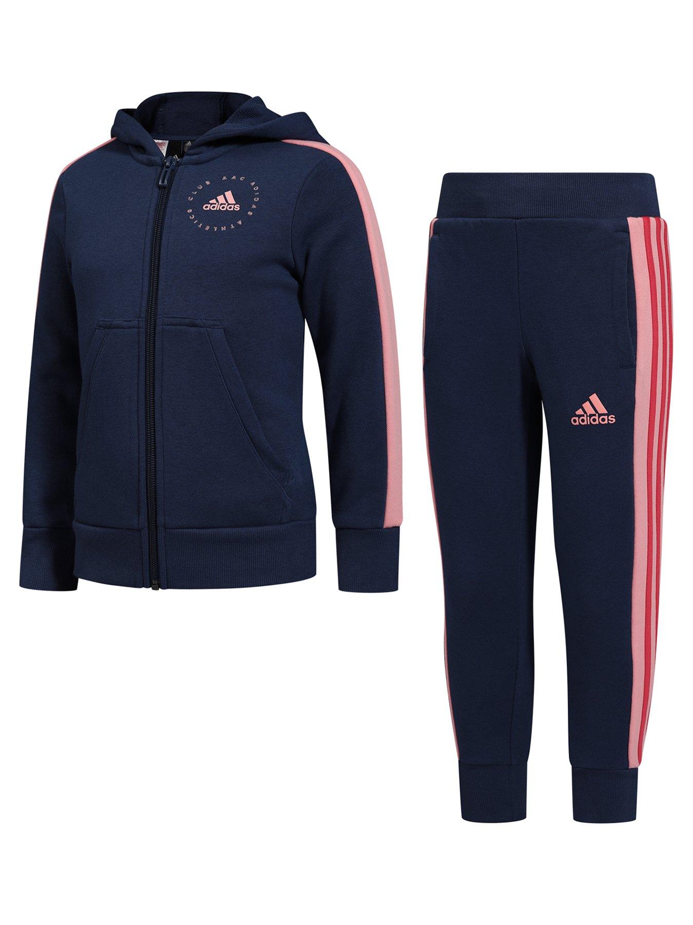 Adidas Girls 2 Piece Joggers And Zip Through Hoodie Set review