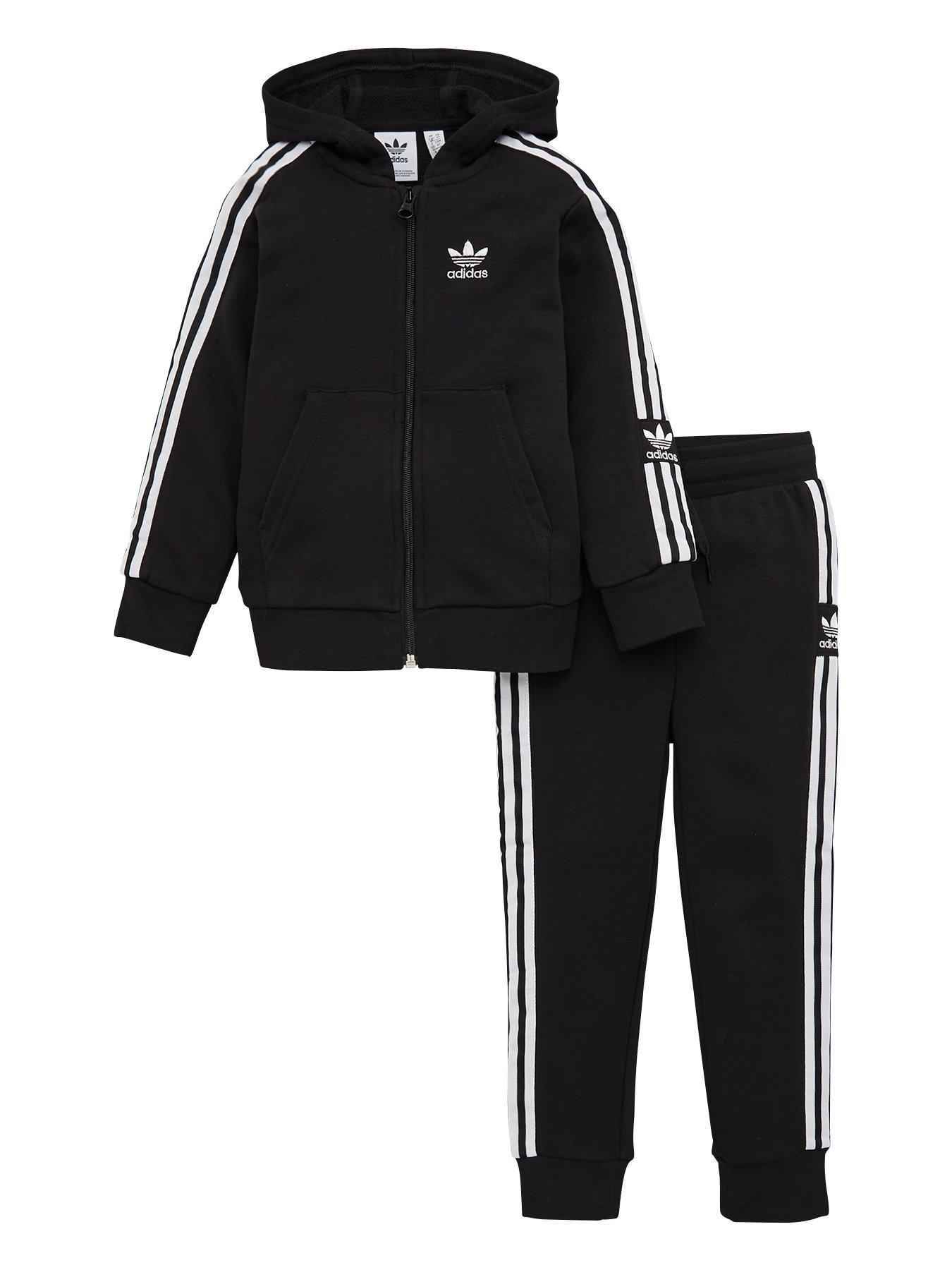 hooded adidas tracksuit