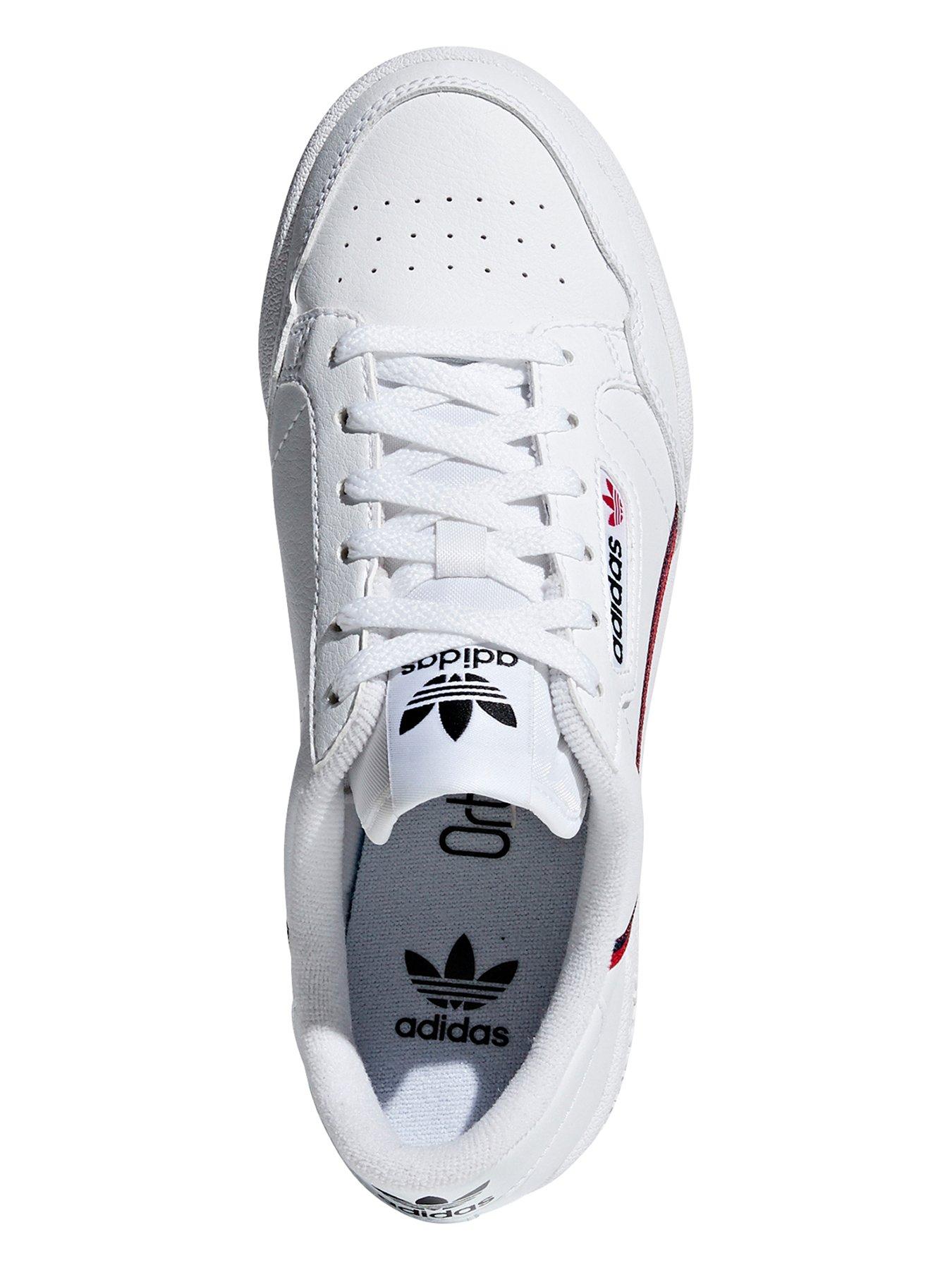 Adidas continental 80 white junior best sale