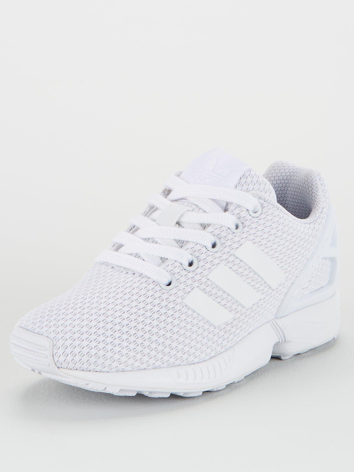 adidas kids white trainers