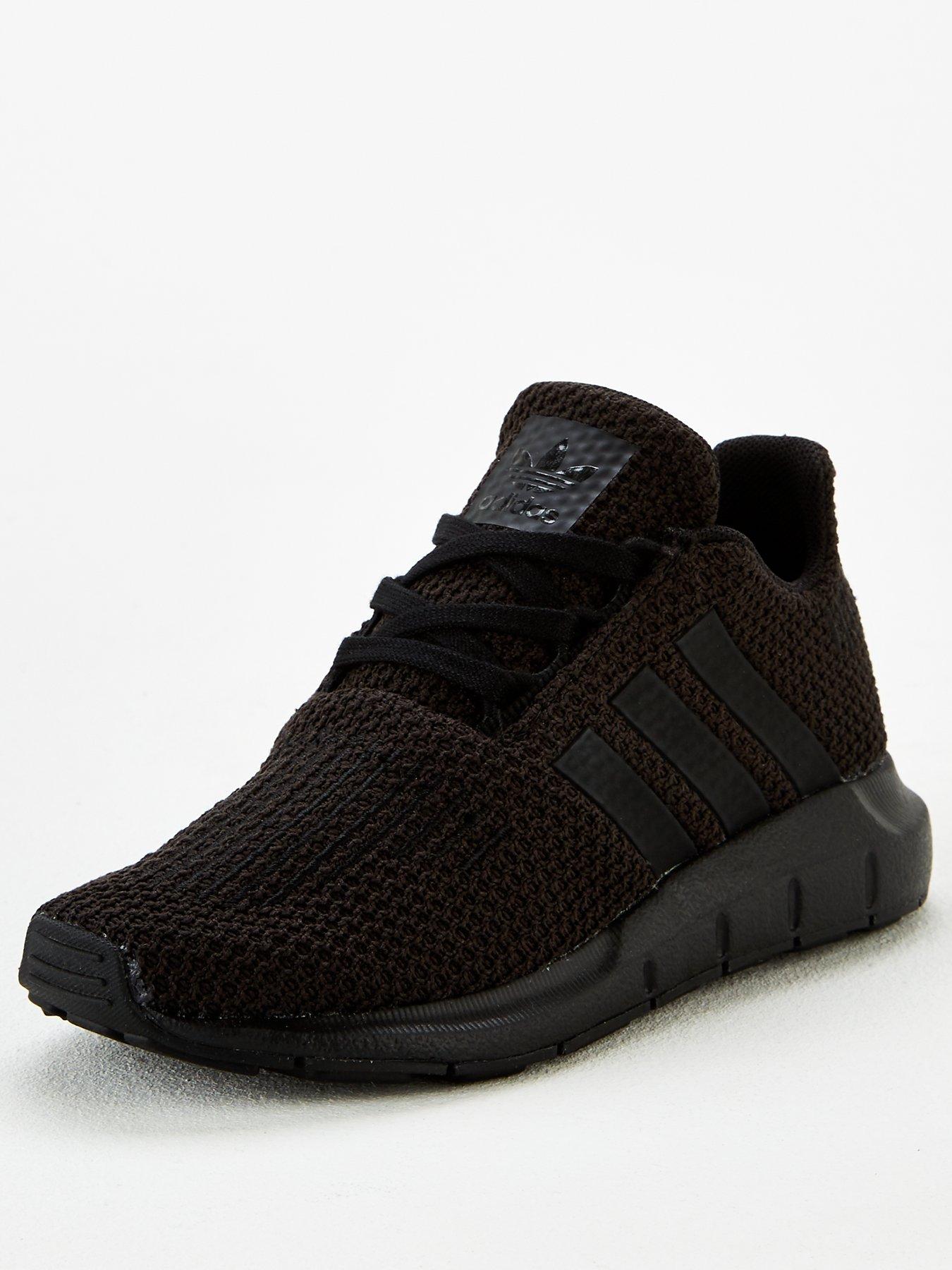 childrens black adidas trainers