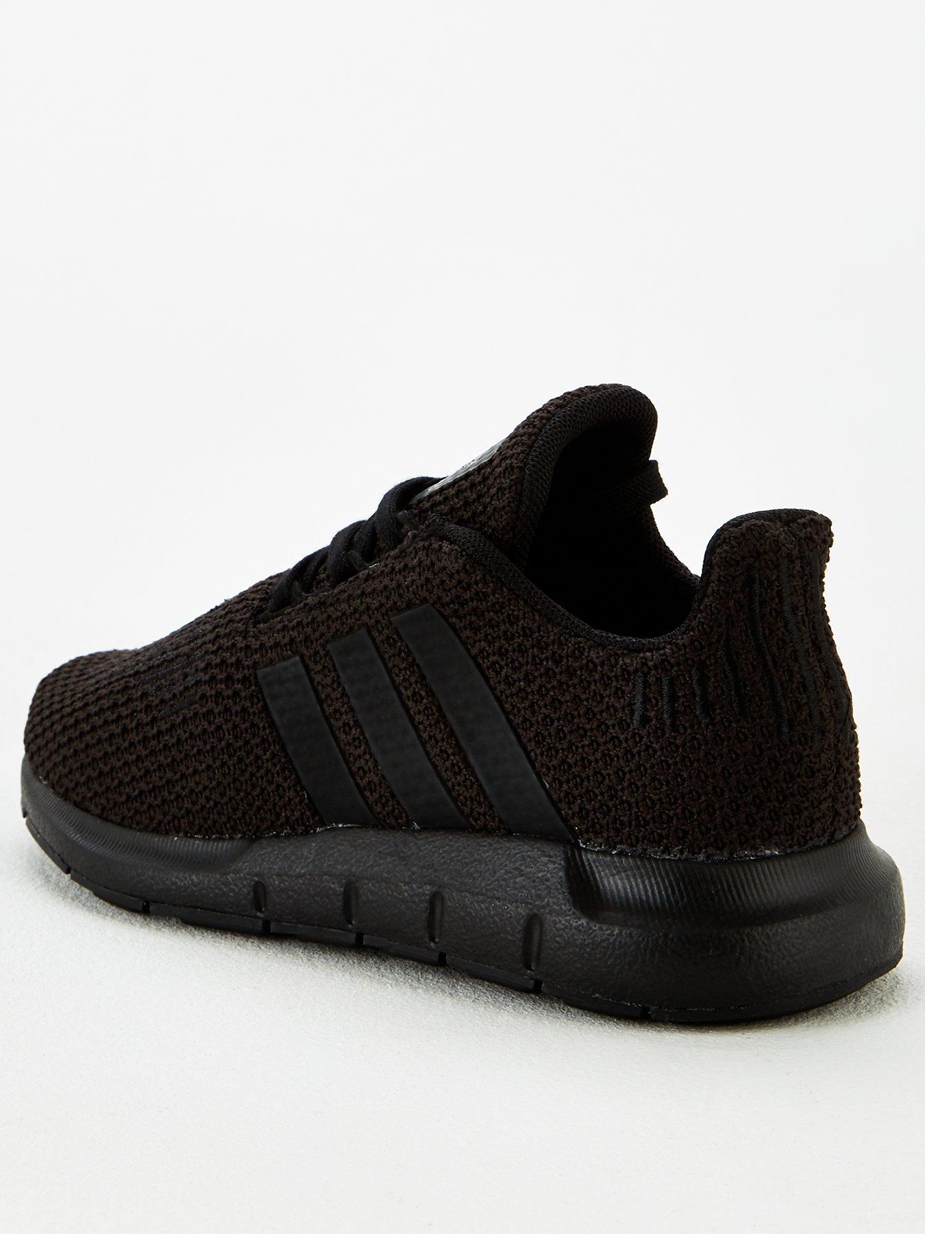 adidas black childrens trainers