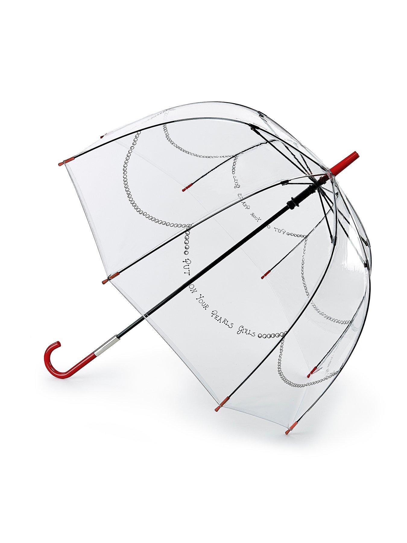 Lulu Guinness Put On Your Pearls Girls Clear Umbrella review