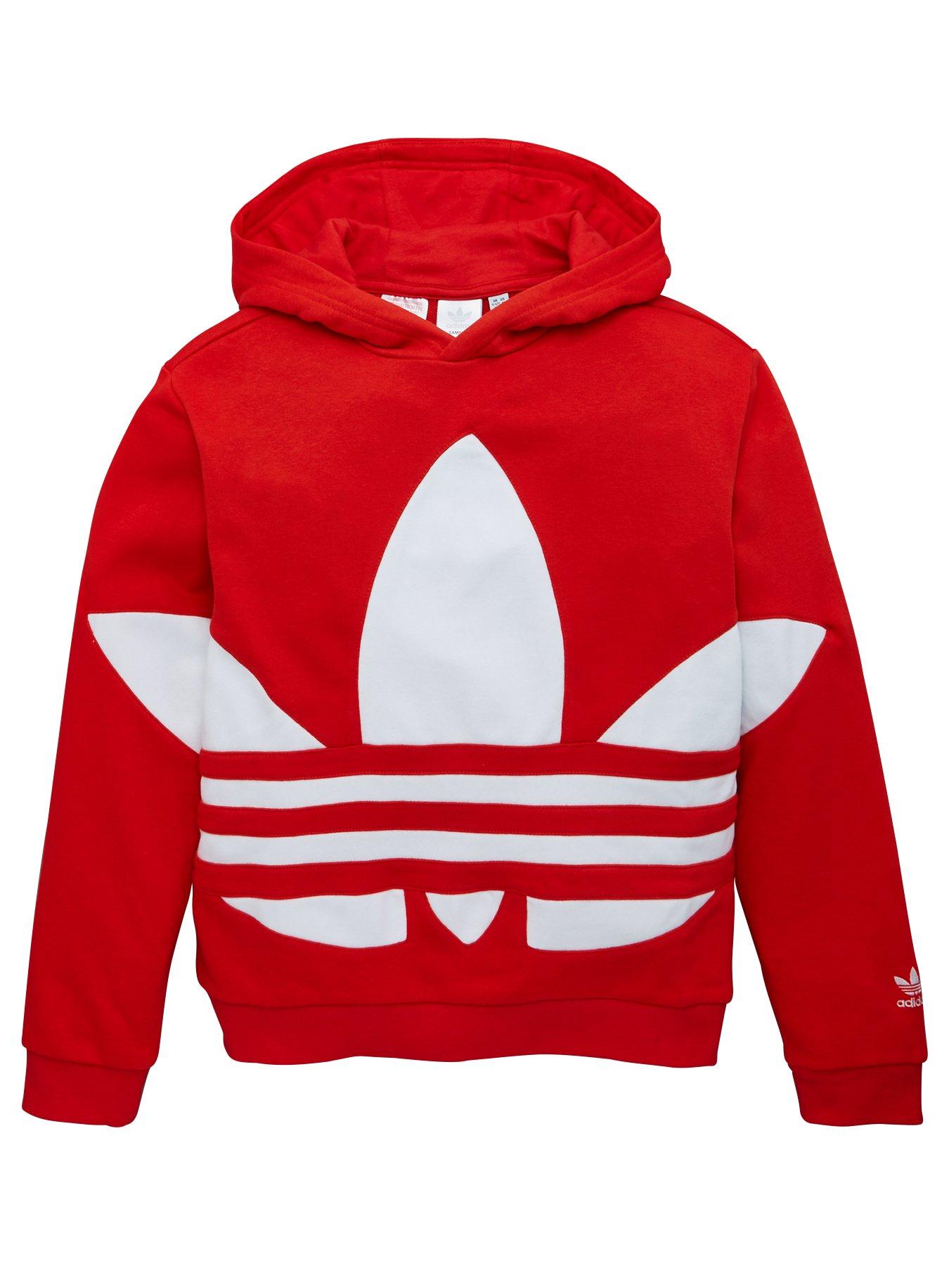 adidas trefoil hoodie youth