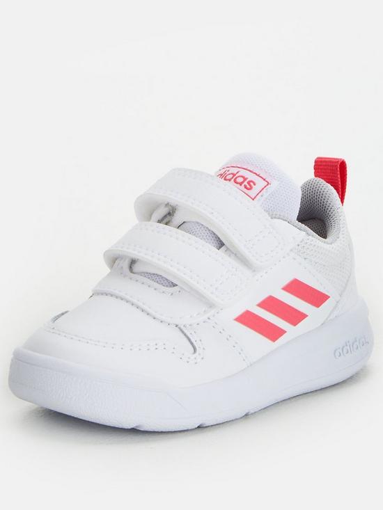 front image of adidas-tensaur-infant-trainers-whitepink