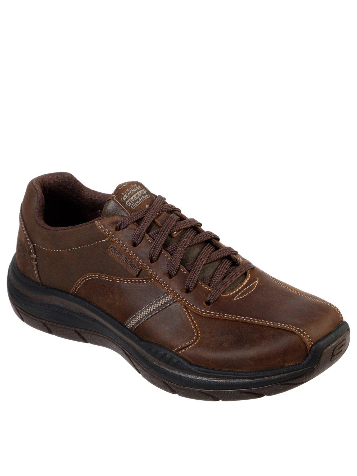 skechers mens lace up shoes