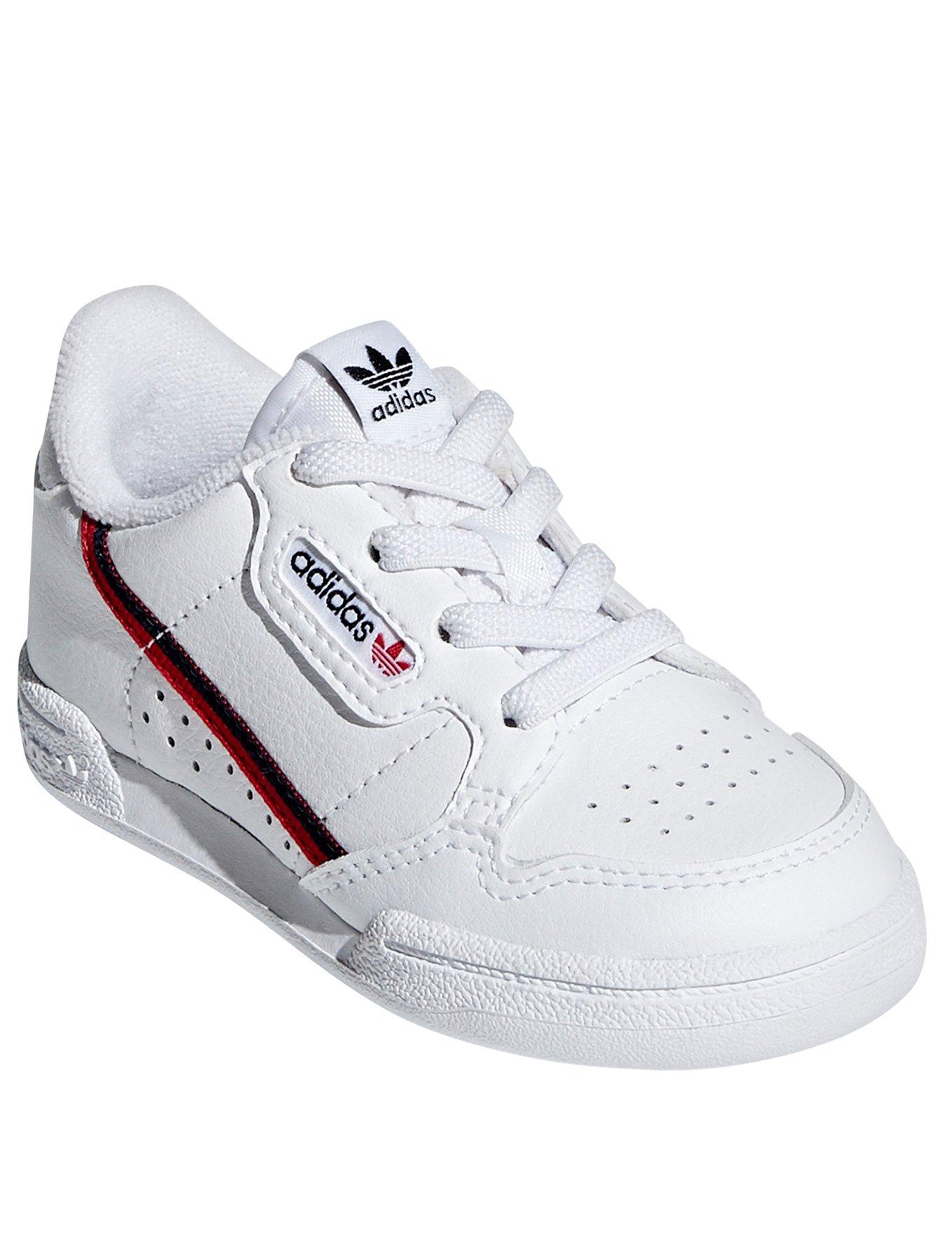 adidas continental 80 infant white