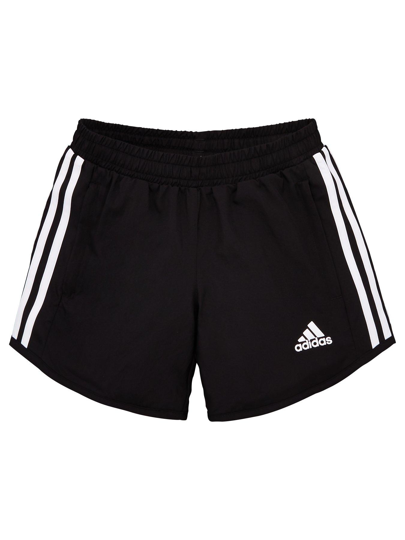 girls black adidas shorts