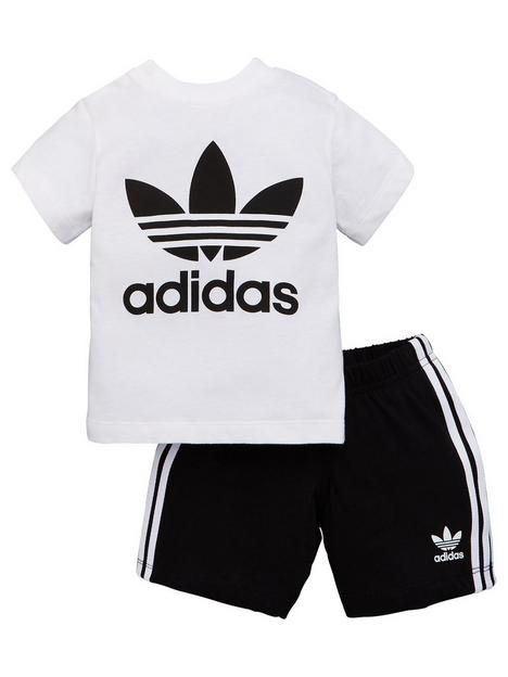 adidas-originals-infant-unisex-short-tee-set-blackwhite
