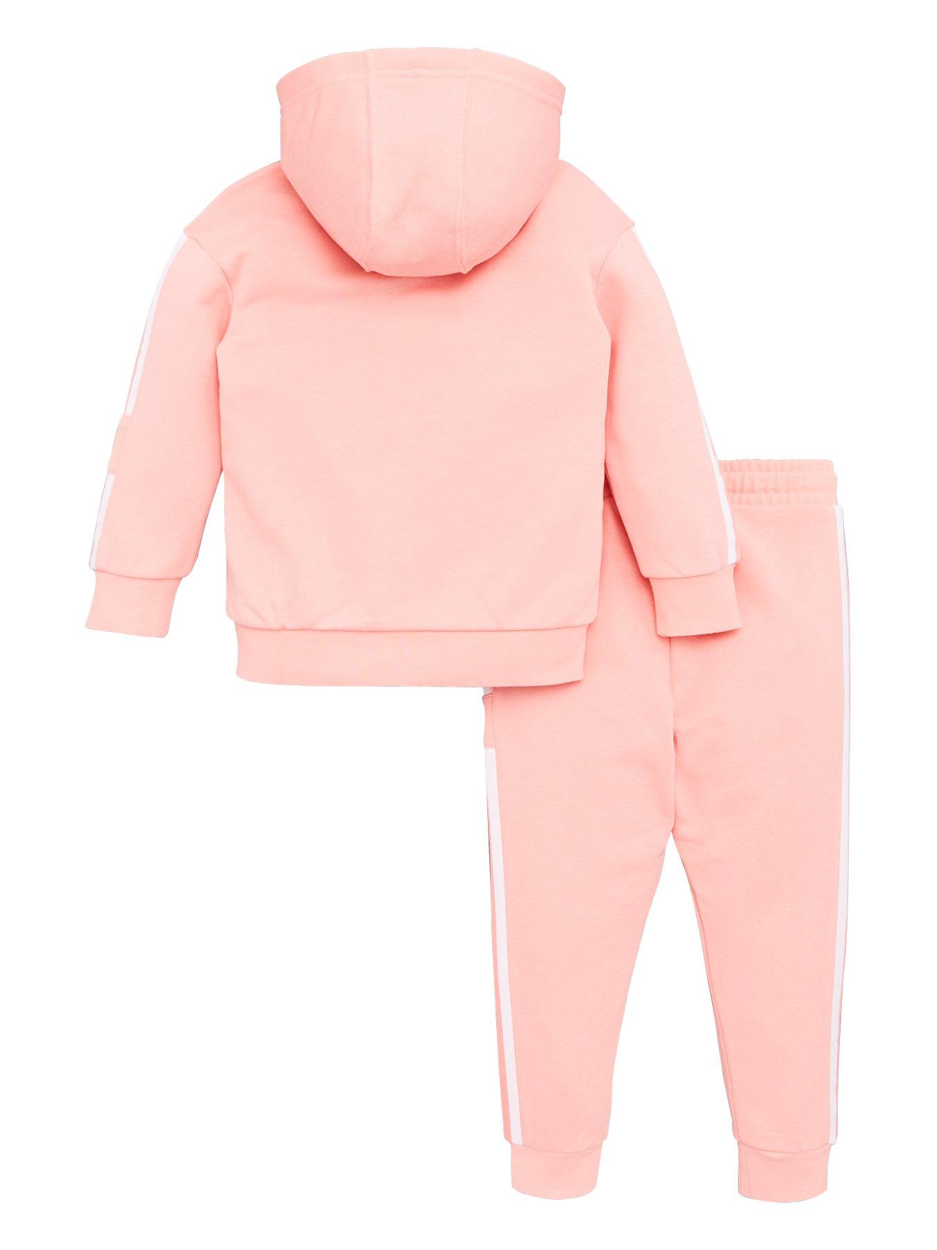 adidas pink tracksuit baby