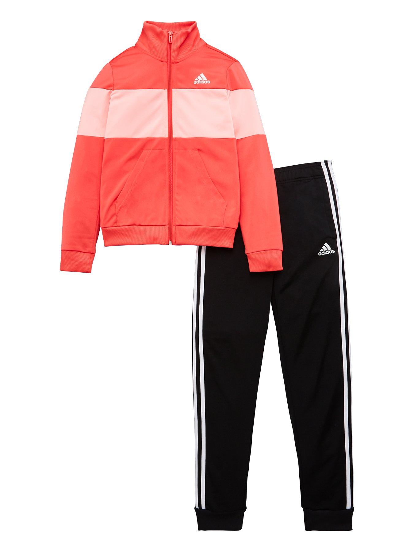 pink adidas suit