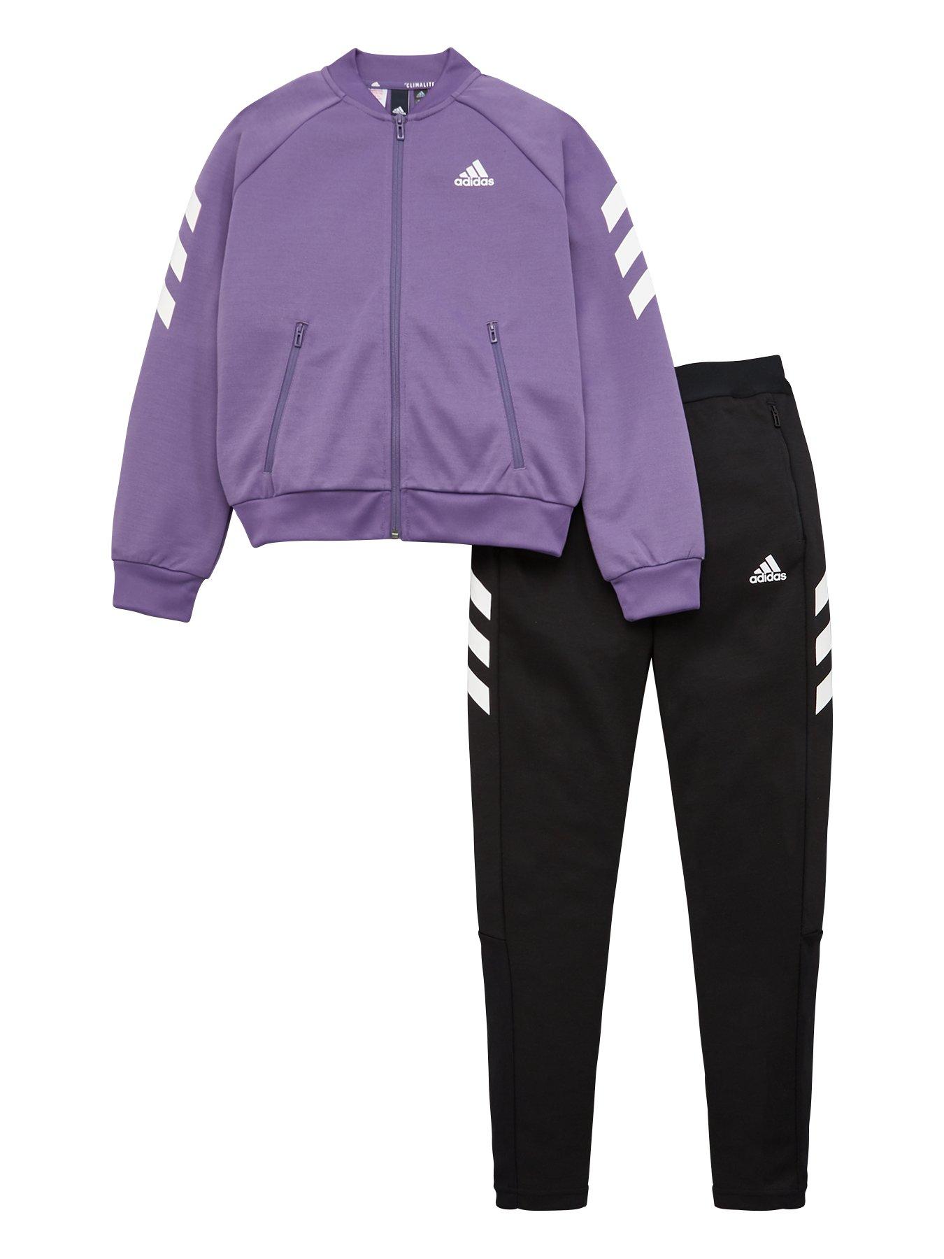 purple tracksuit adidas