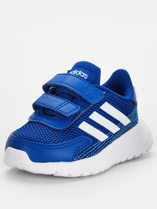 front image of adidas-tensaur-run-infant-trainers-bluewhite