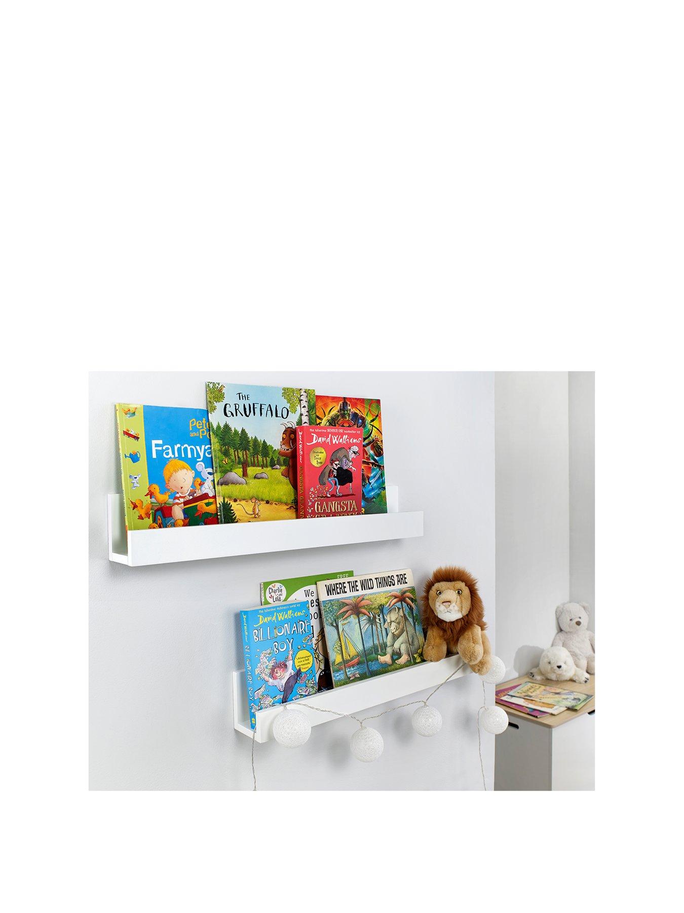 Product photograph of Lloyd Pascal Set Of 2 Wall Mounted Kids Shelves from very.co.uk