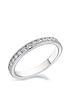  image of love-diamond-9ct-white-gold-40pt-diamond-channel-set-25mm-wedding-band
