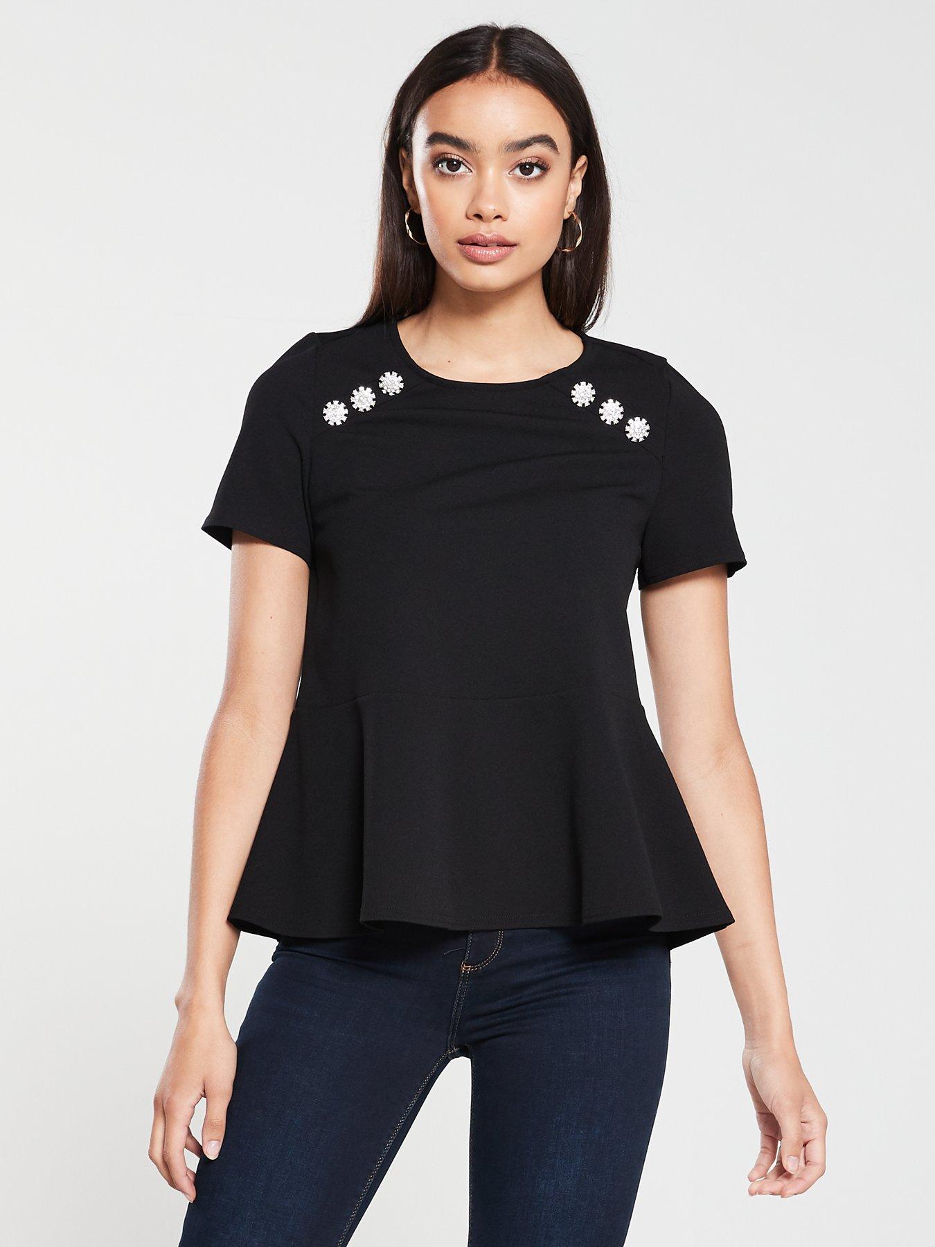 river island peplum top