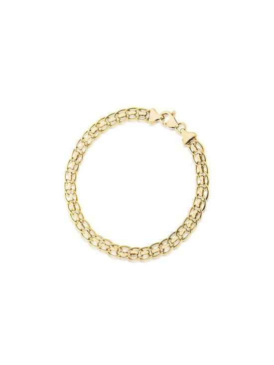 back image of love-gold-9ct-gold-fancy-link-curb-bracelet