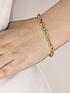  image of love-gold-9ct-gold-twist-curb-bracelet