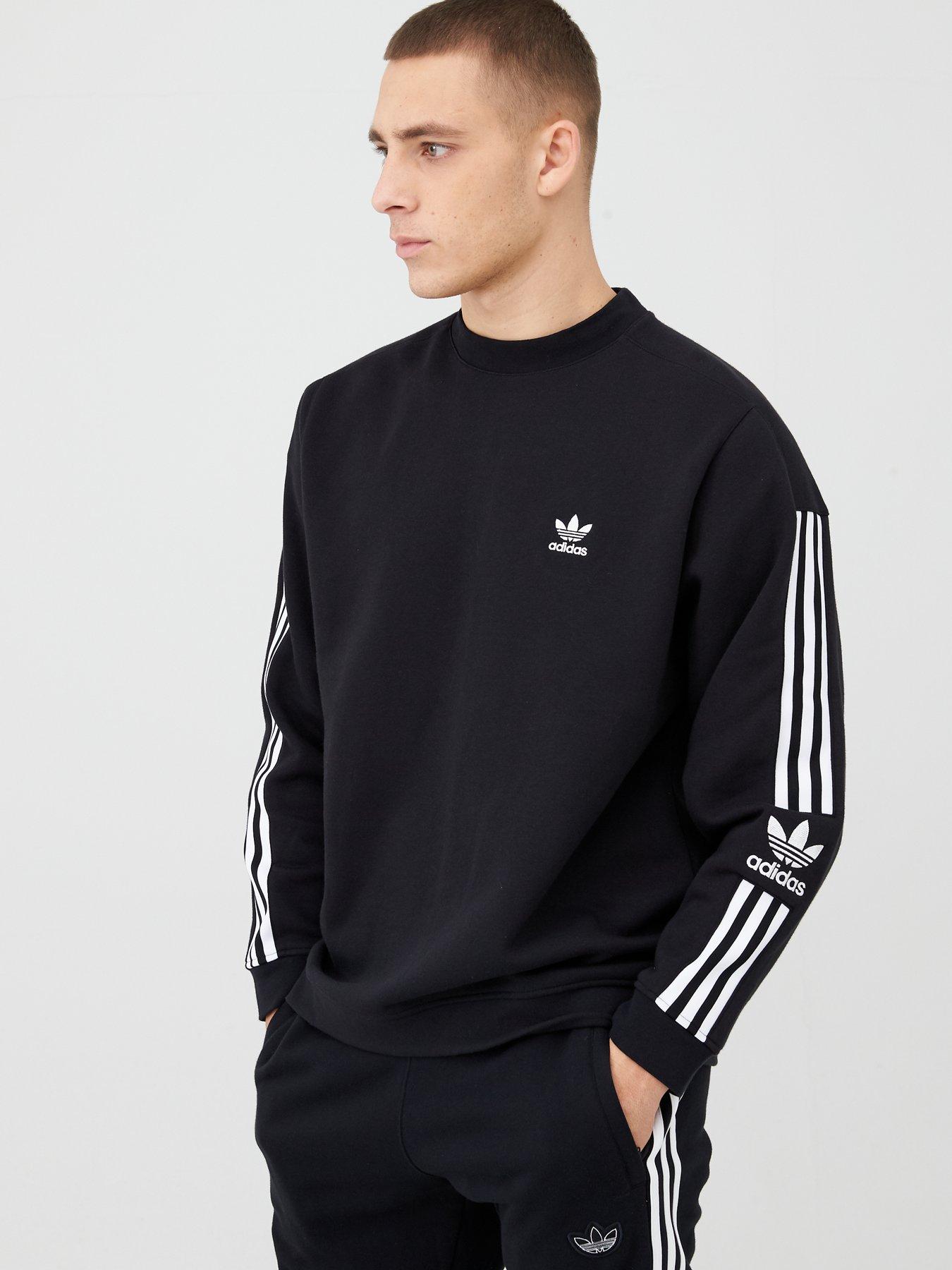 adidas originals crew sweatshirt black