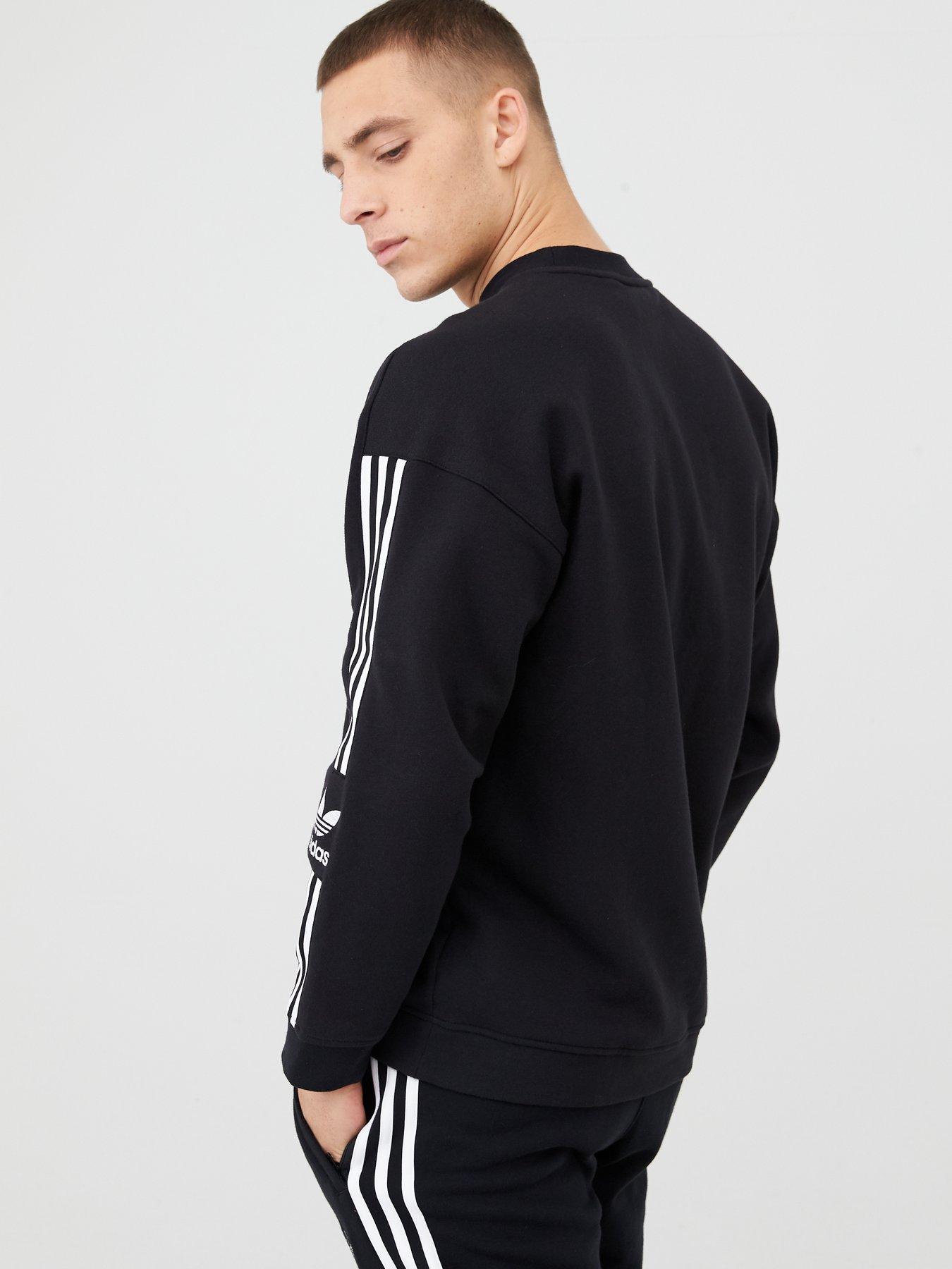 adidas lock up logo crew neck sweatshirt