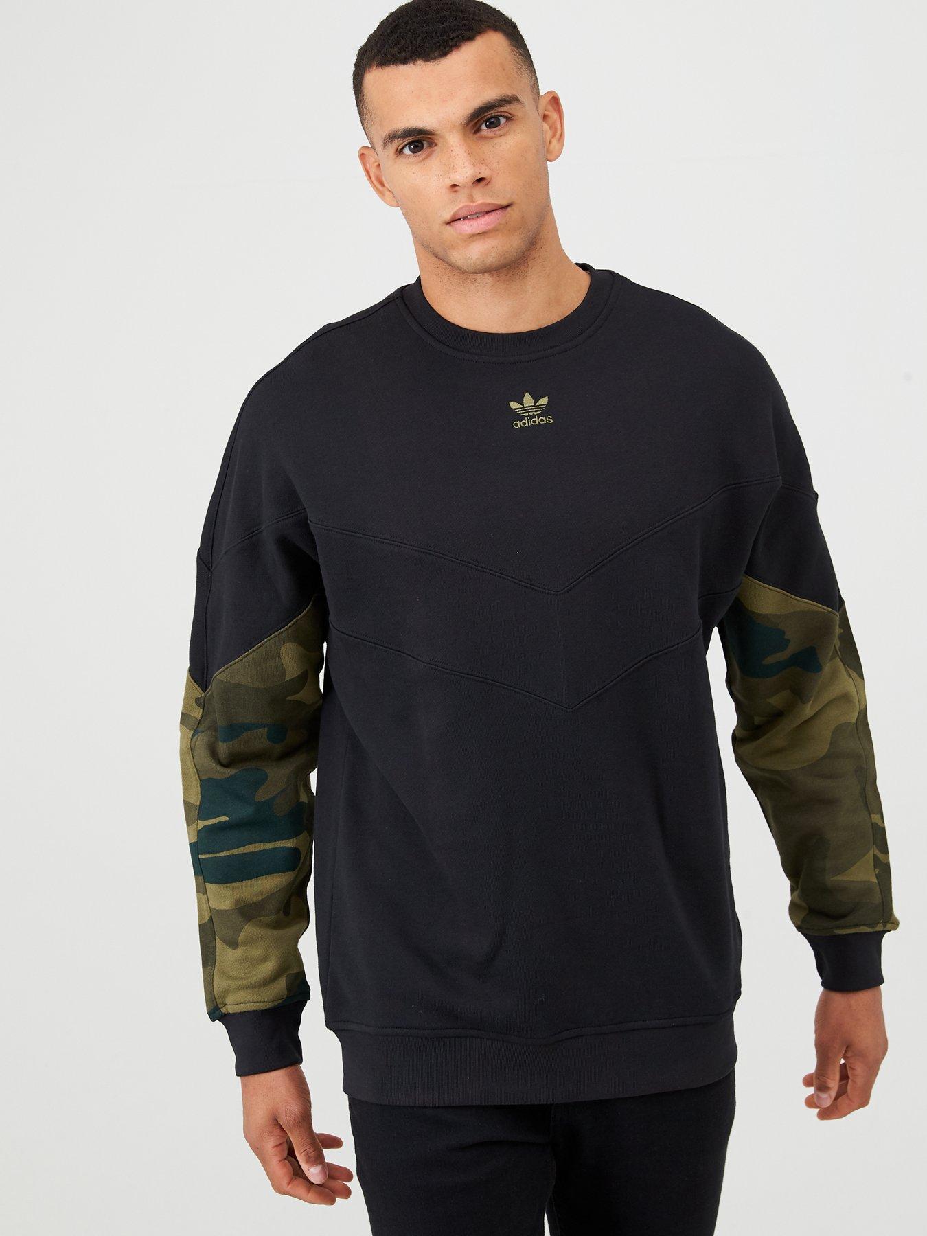 adidas camouflage crewneck sweatshirt