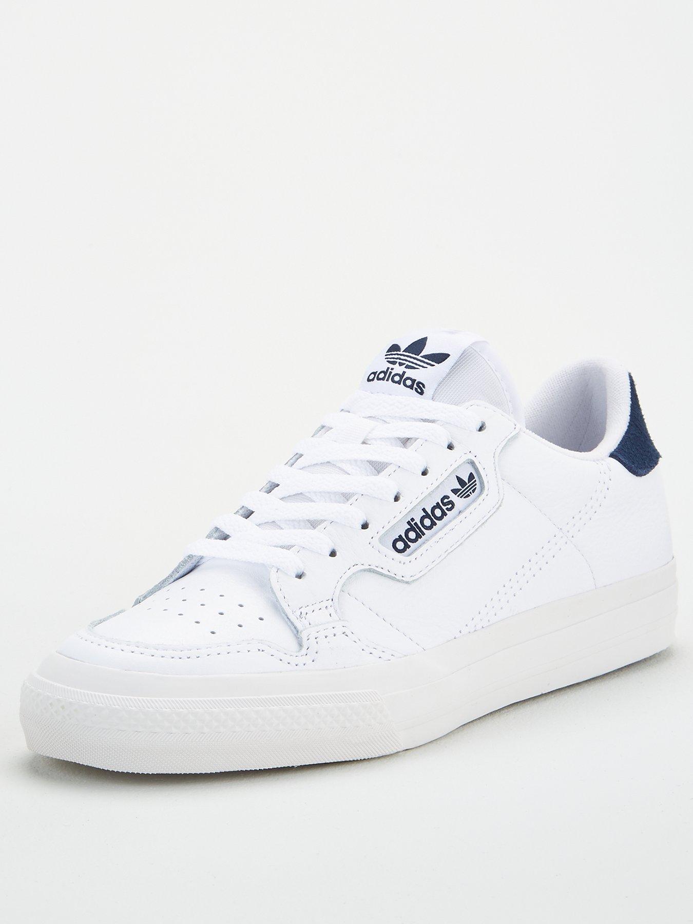 adidas leather white sneakers