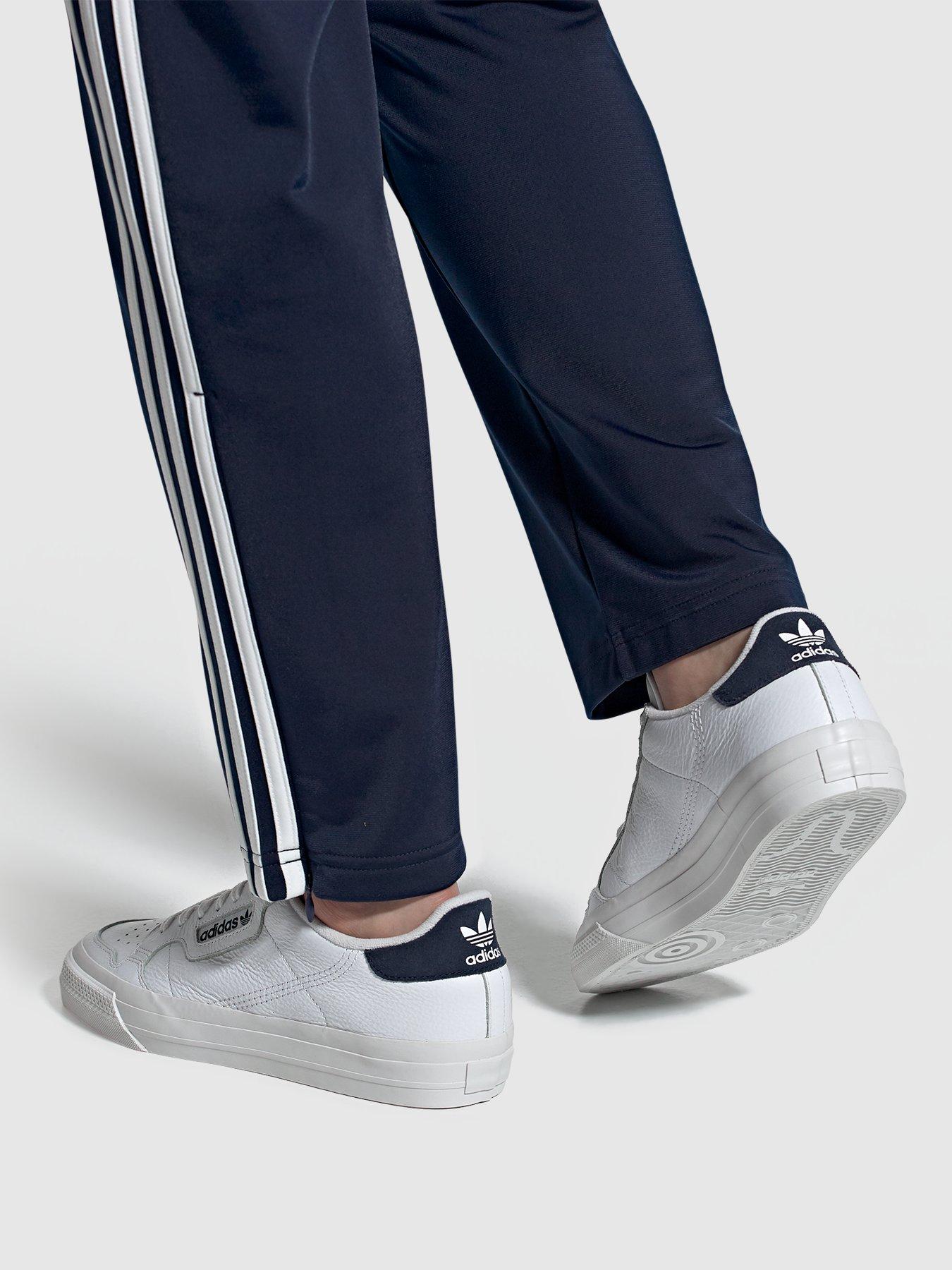 adidas originals continental vulc leather trainers white