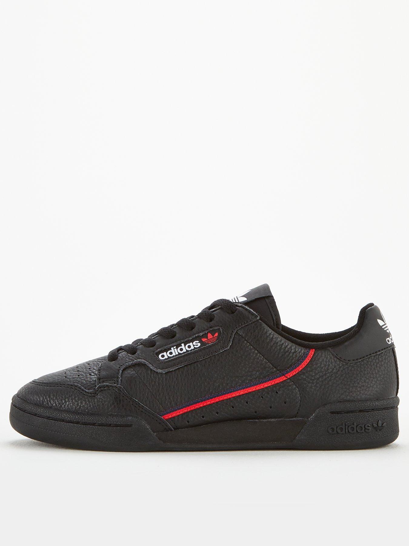 adidas continental black and red