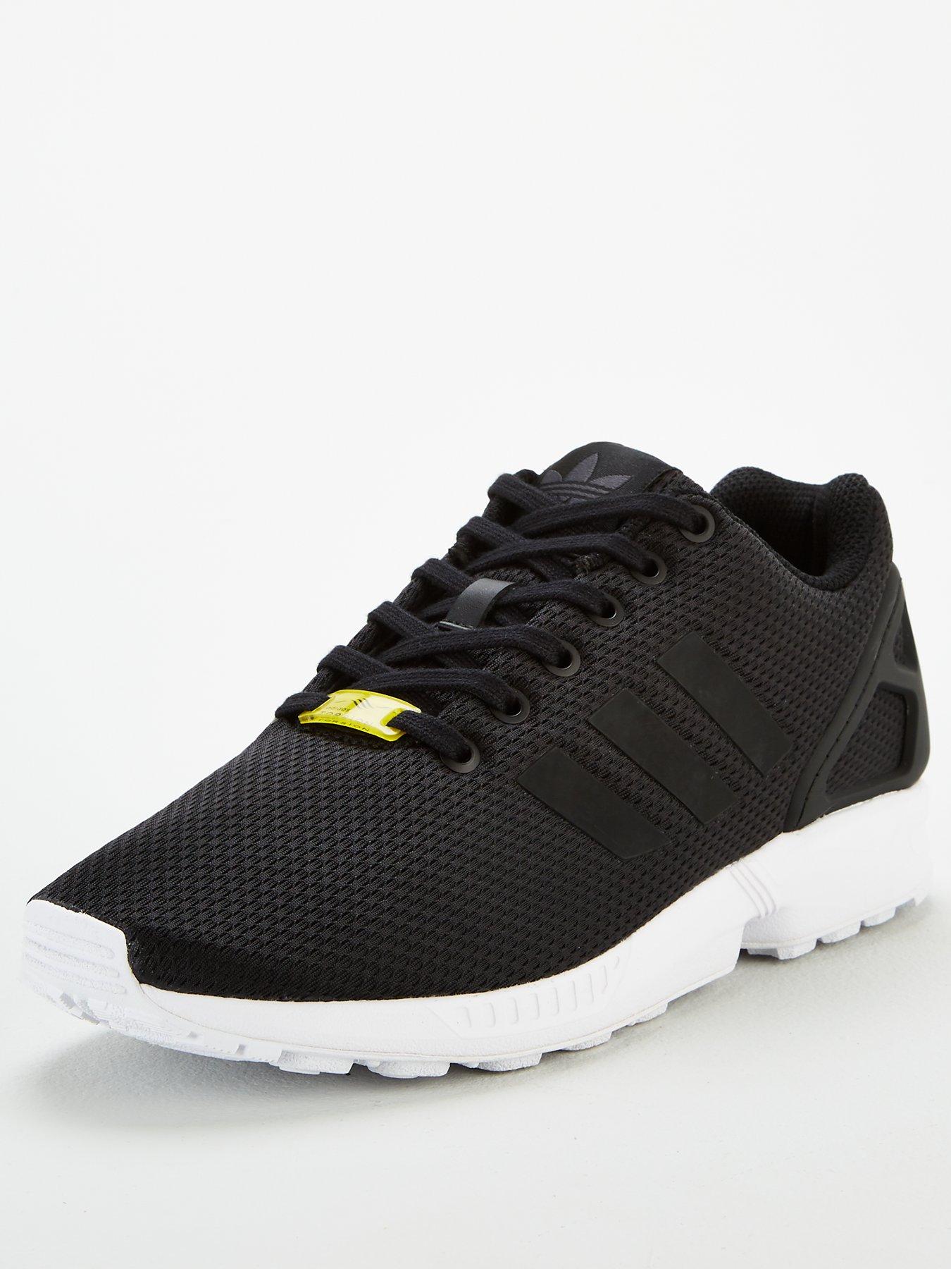 adidas torsion zx flux black and white