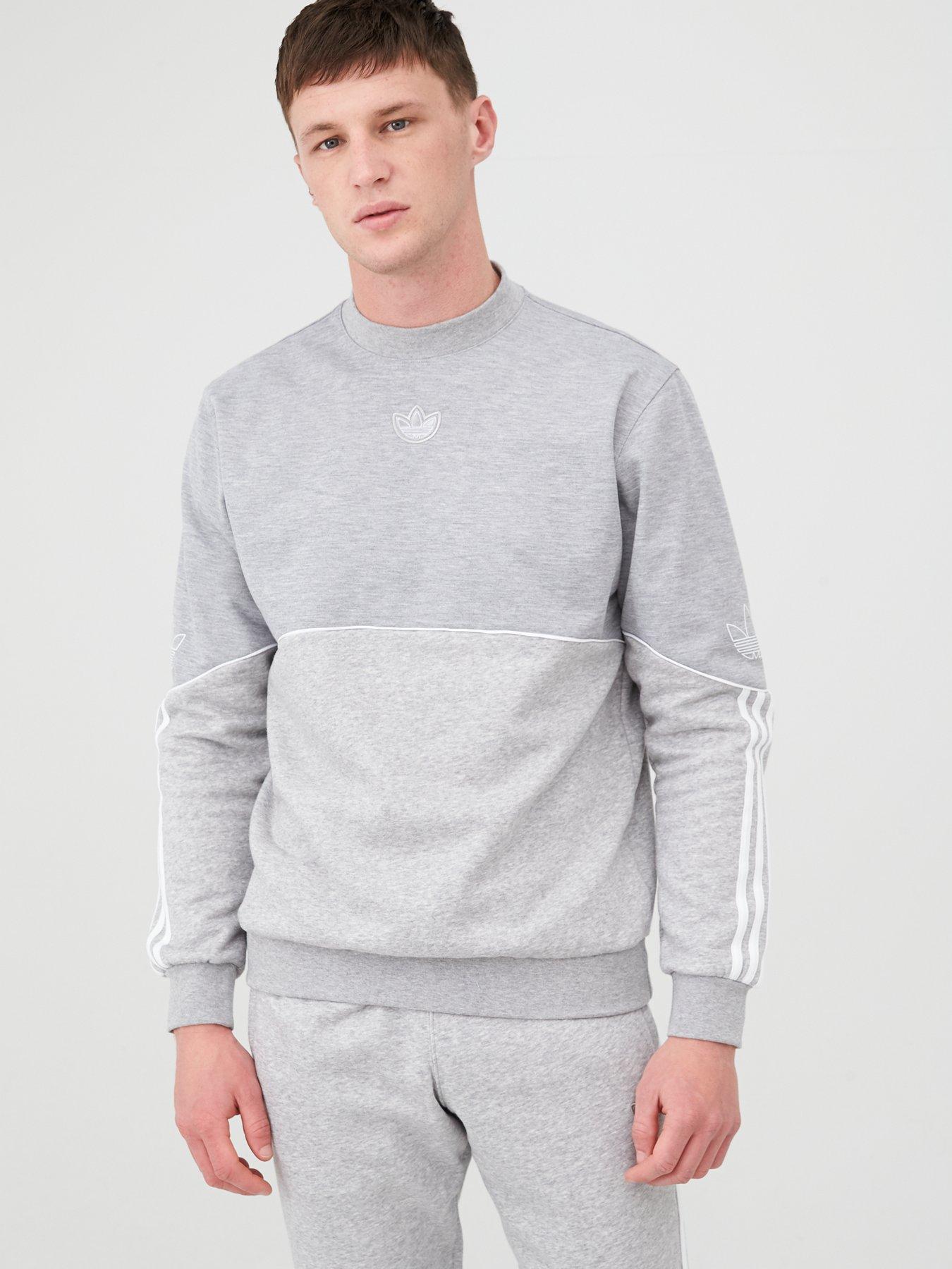 adidas originals crew neck logo sweatshirt