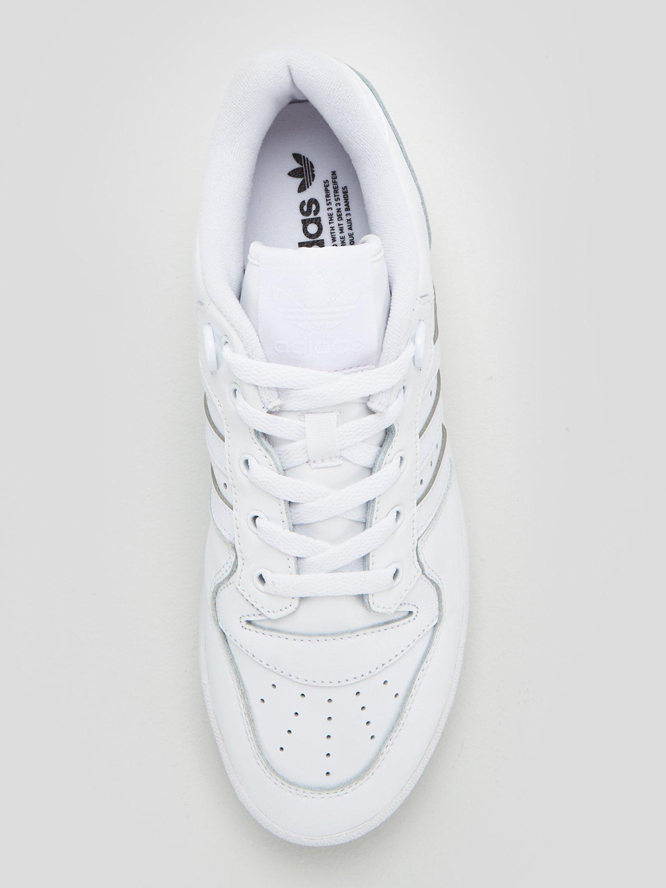 adidas originals rivalry low trainers in triple white