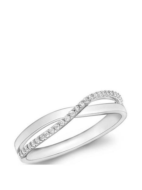 love-gold-9ct-white-gold-cubic-zirconia-crossover-ring